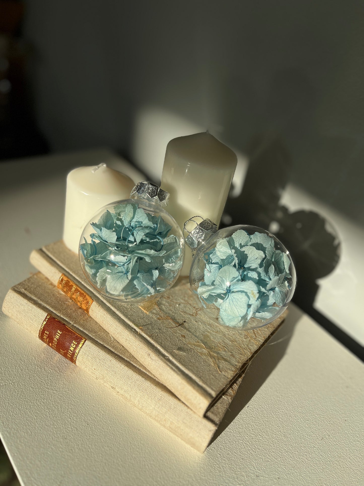 Christmas ornaments Pastel Hydrangea filling