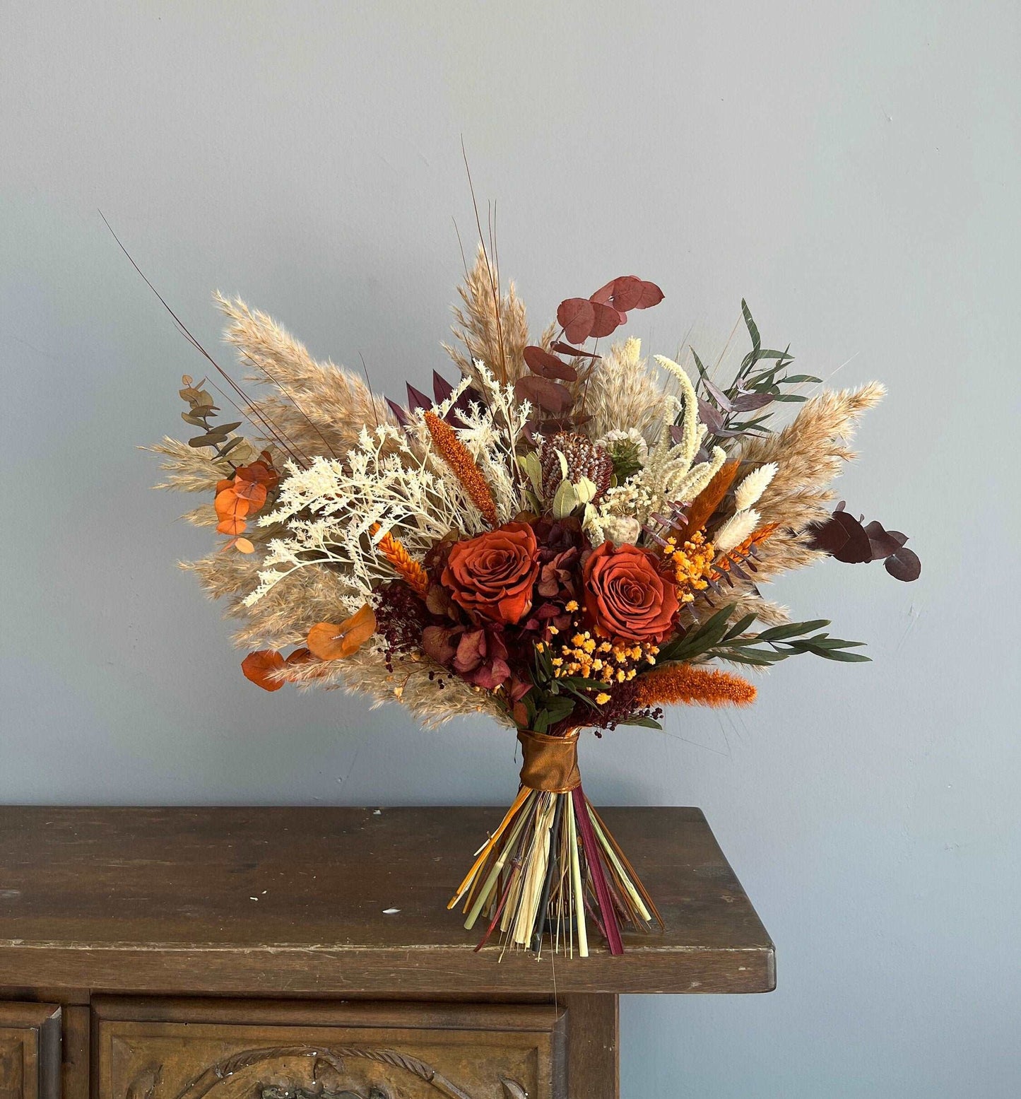 Boho bridal bouquet| Boho wedding bouquet| Wedding flowers| Terracotta wedding decor| Fall Flowers| Burgundy Bridal| Bridesmaid bouquet