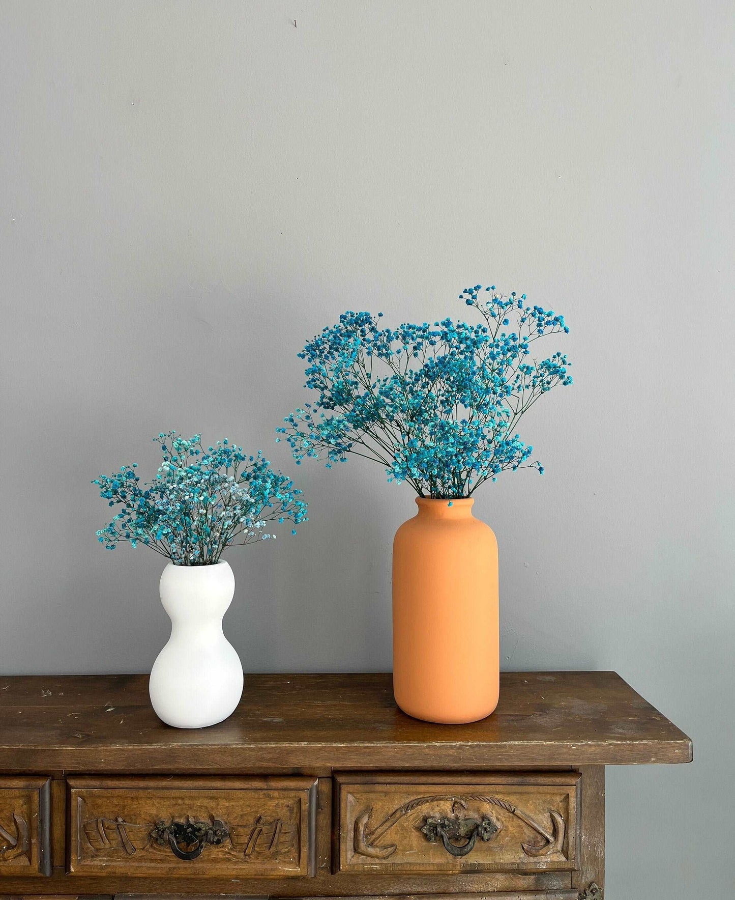 Natural Preserved Baby's Breath, Blue Gypsophila, Blue Baby's Breath, Preserved Gypsophila, Flower Arrangement, Turquoise Flowers