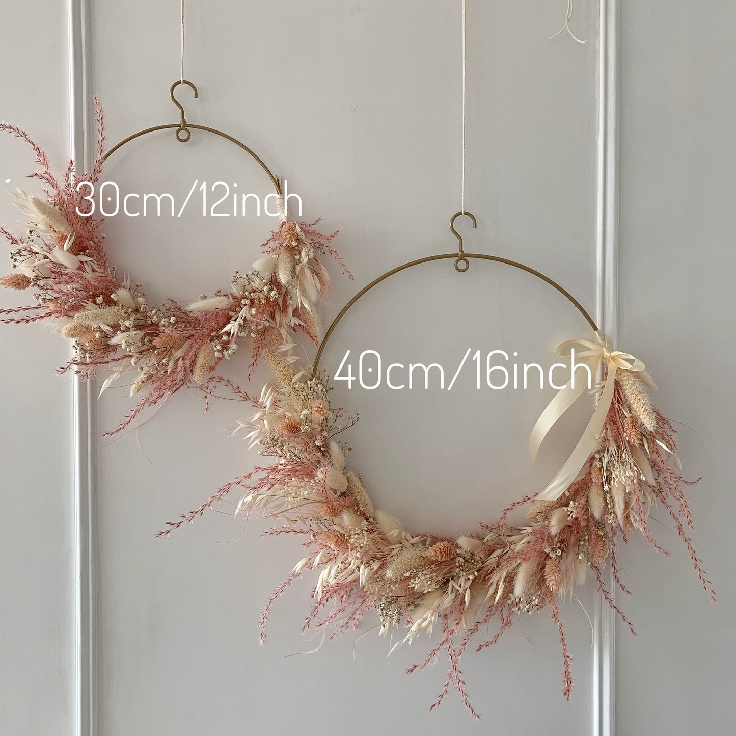 Dried flower wreath