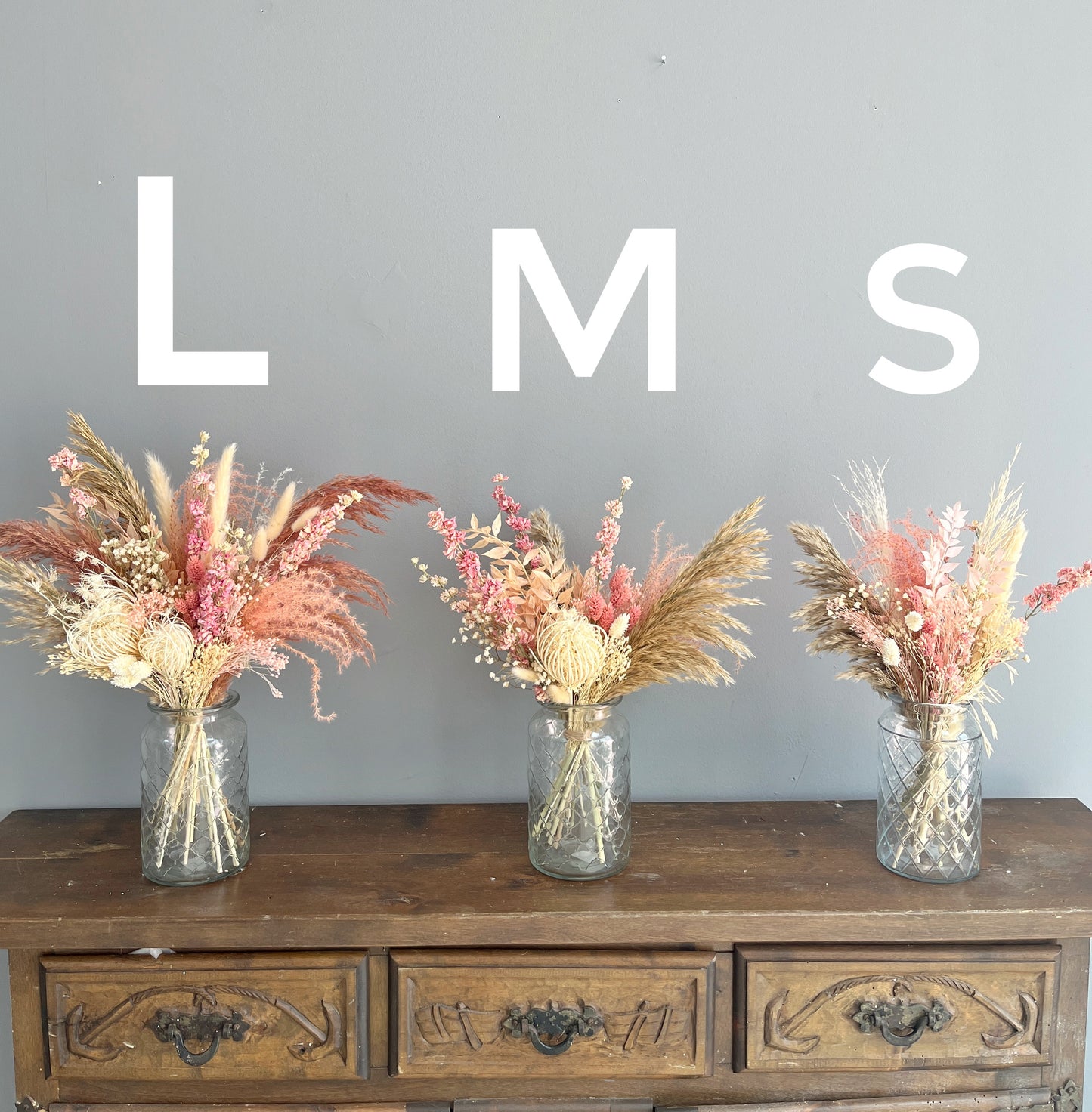 Dusty Pink Dried Bouquet