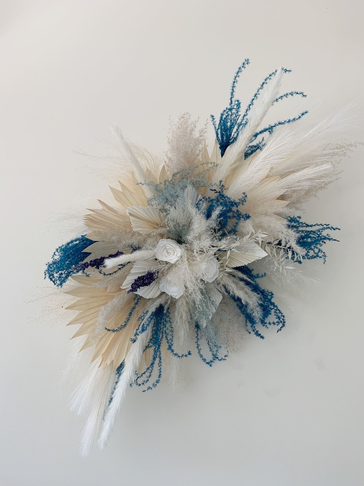 Navy Blue Boho Wedding Bouquet Peacock Bridal Bouquet Peacock Wedding Gatsby Wedding Peacock Feather Bouquet Navy Blue Bridesmaid Bouquet