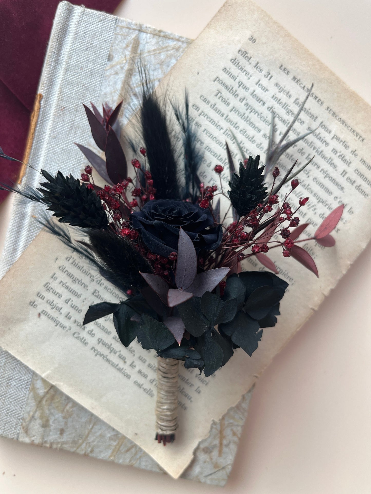 “Burgundy Cascade”
