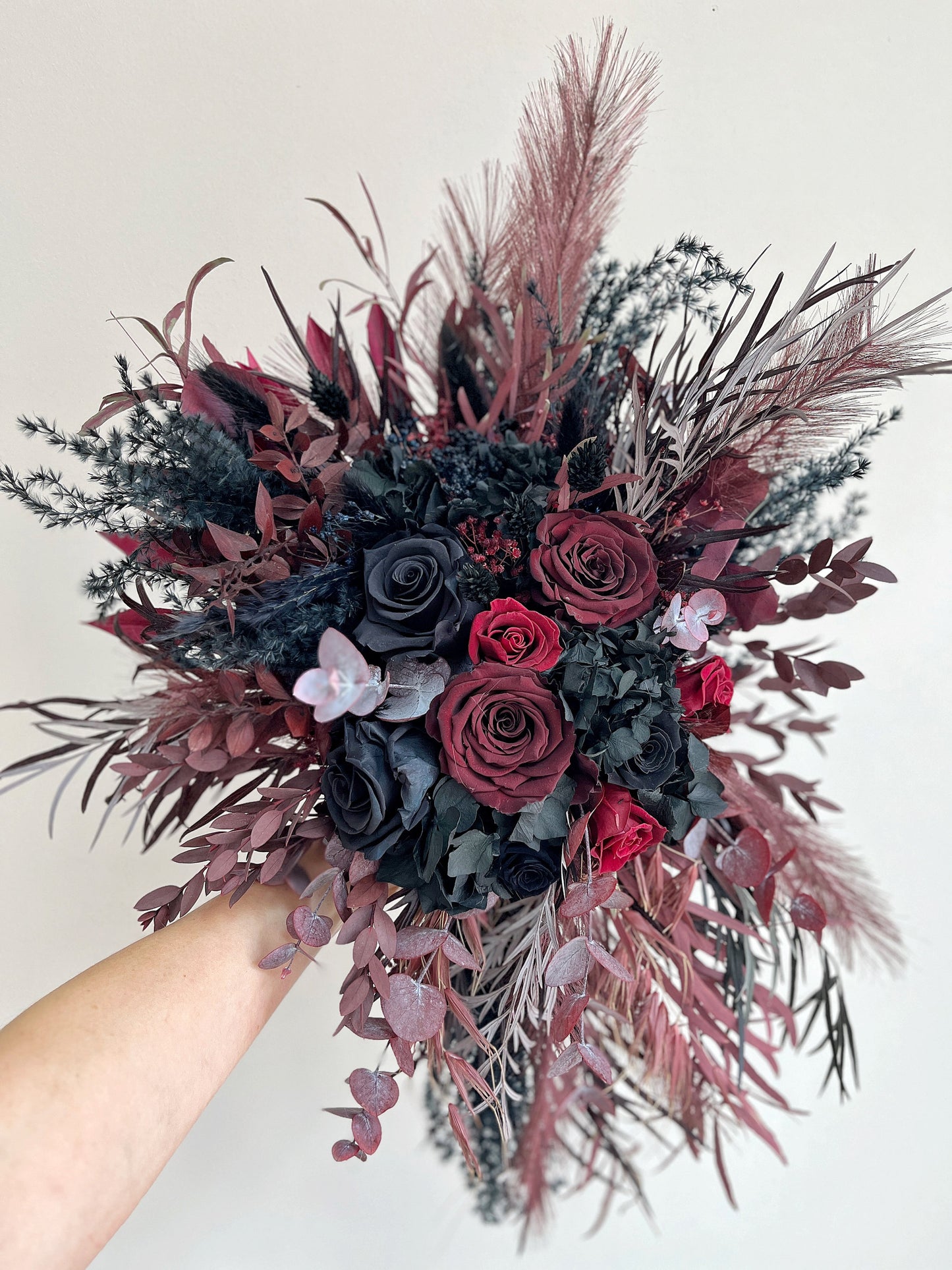 “Burgundy Cascade”