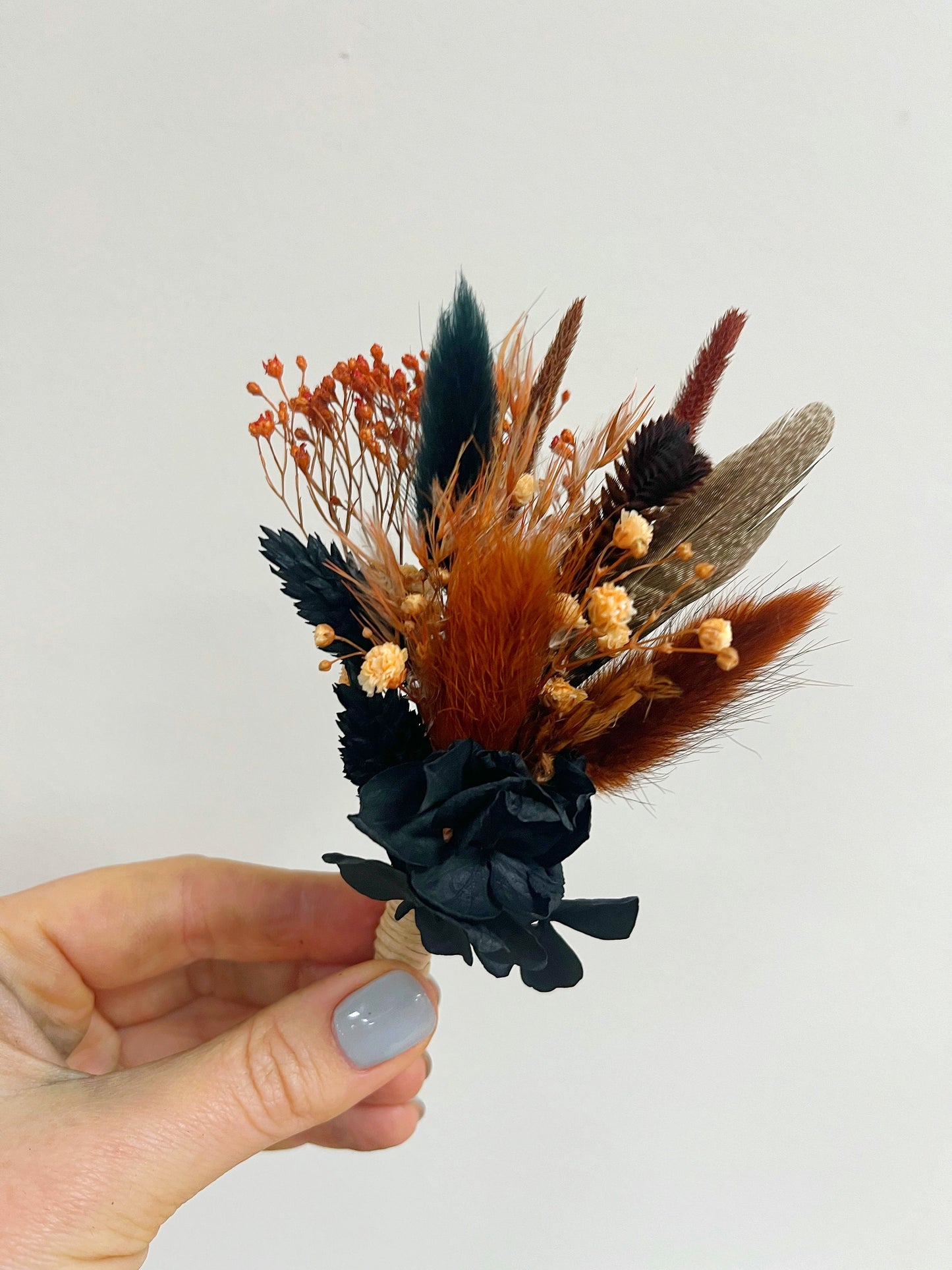 Bouquet Black Rust Moody Boho Bridal Flowers Gothic Wedding Bouquet Witchy Wedding Halloween Bridal Bouquet Misty Wedding Black Bouquet Rust