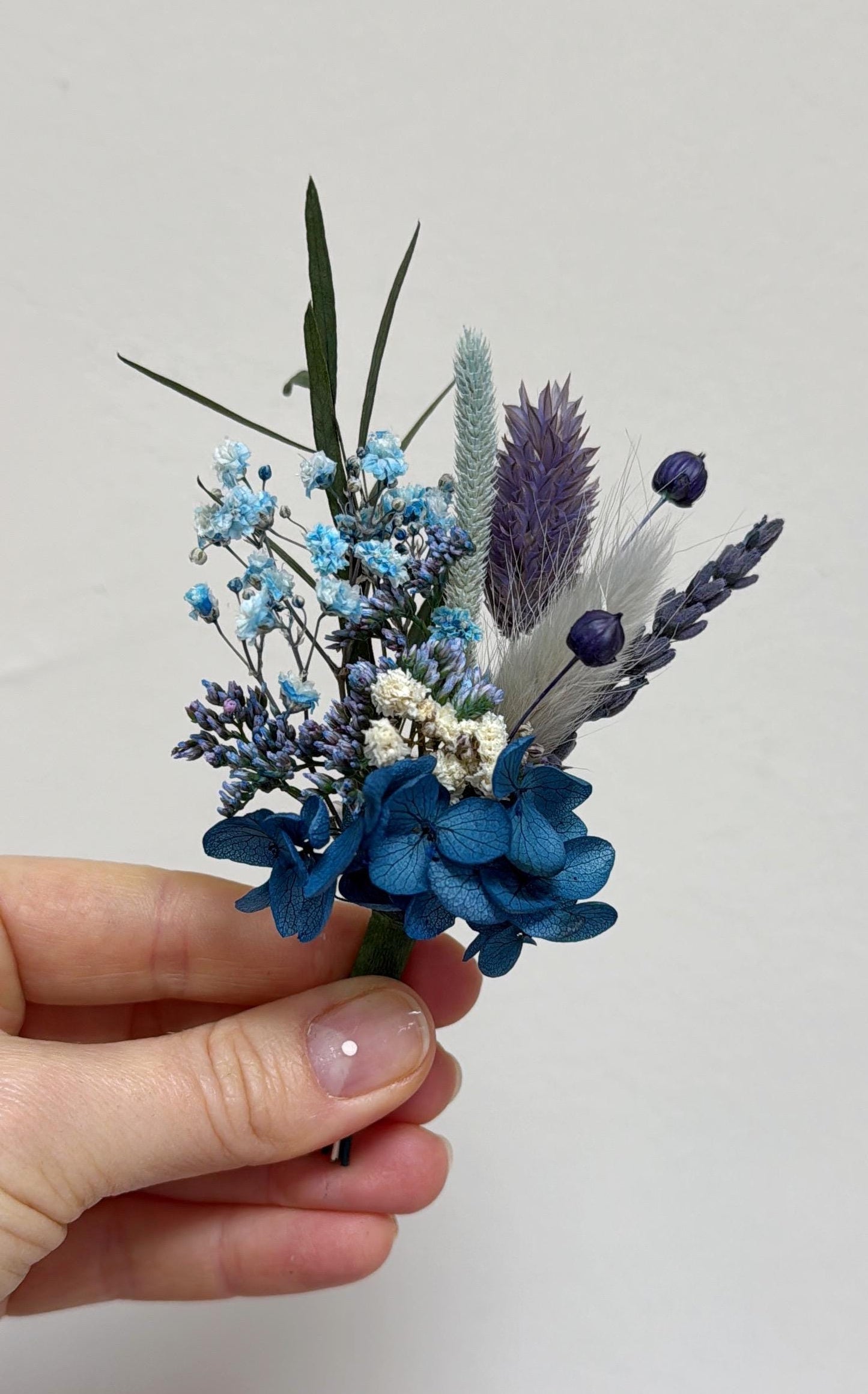 Wedding Bouquet Navy Blue Bridal Bouquet Blue Wedding Bouquet Navy Blue Dried Flower Bouquet Dusty Blue Dried Flower Wedding Bouquet Boho