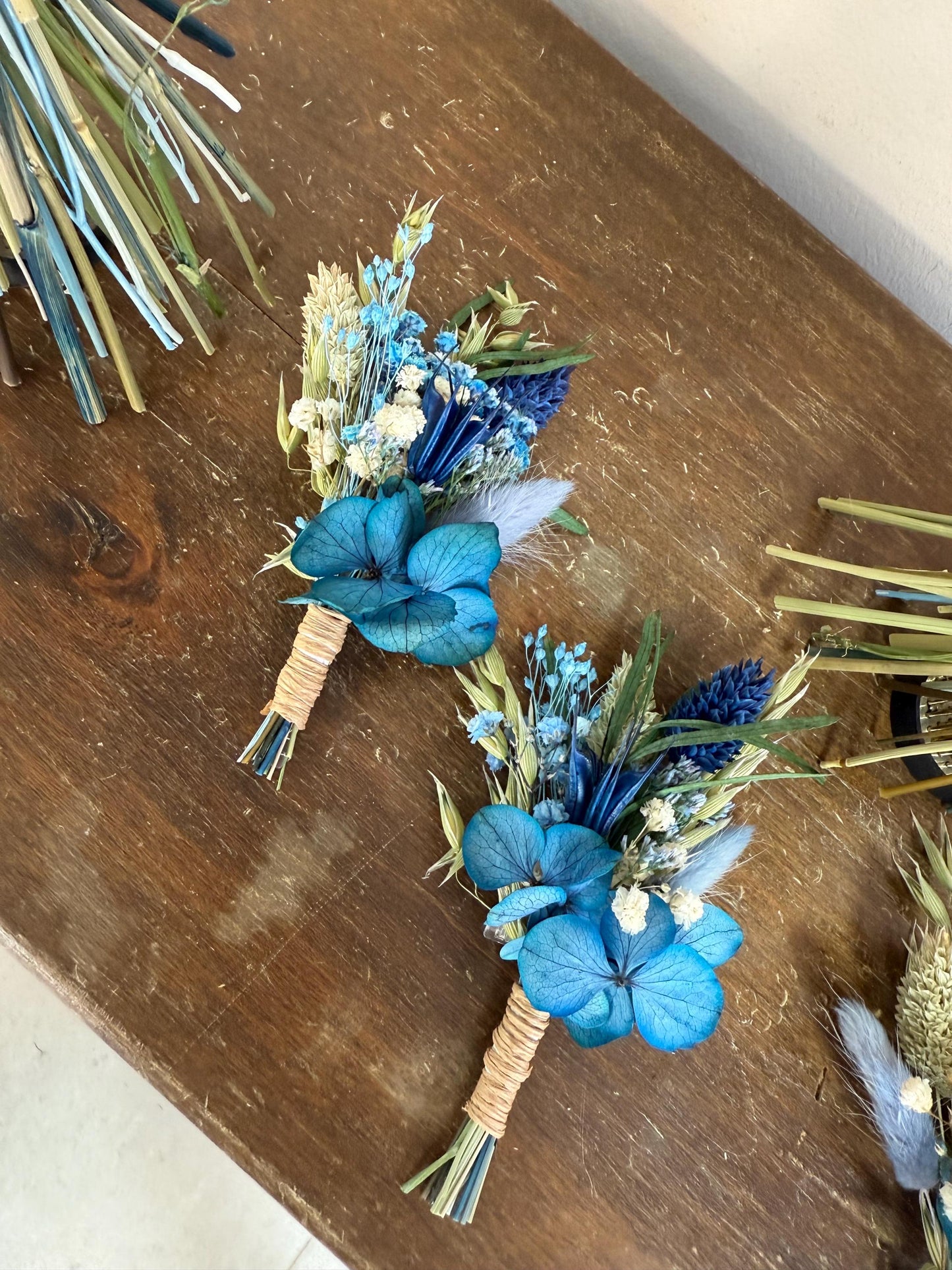 Wedding Bouquet Navy Blue Bridal Bouquet Blue Wedding Bouquet Navy Blue Dried Flower Bouquet Dusty Blue Dried Flower Wedding Rustic Boho