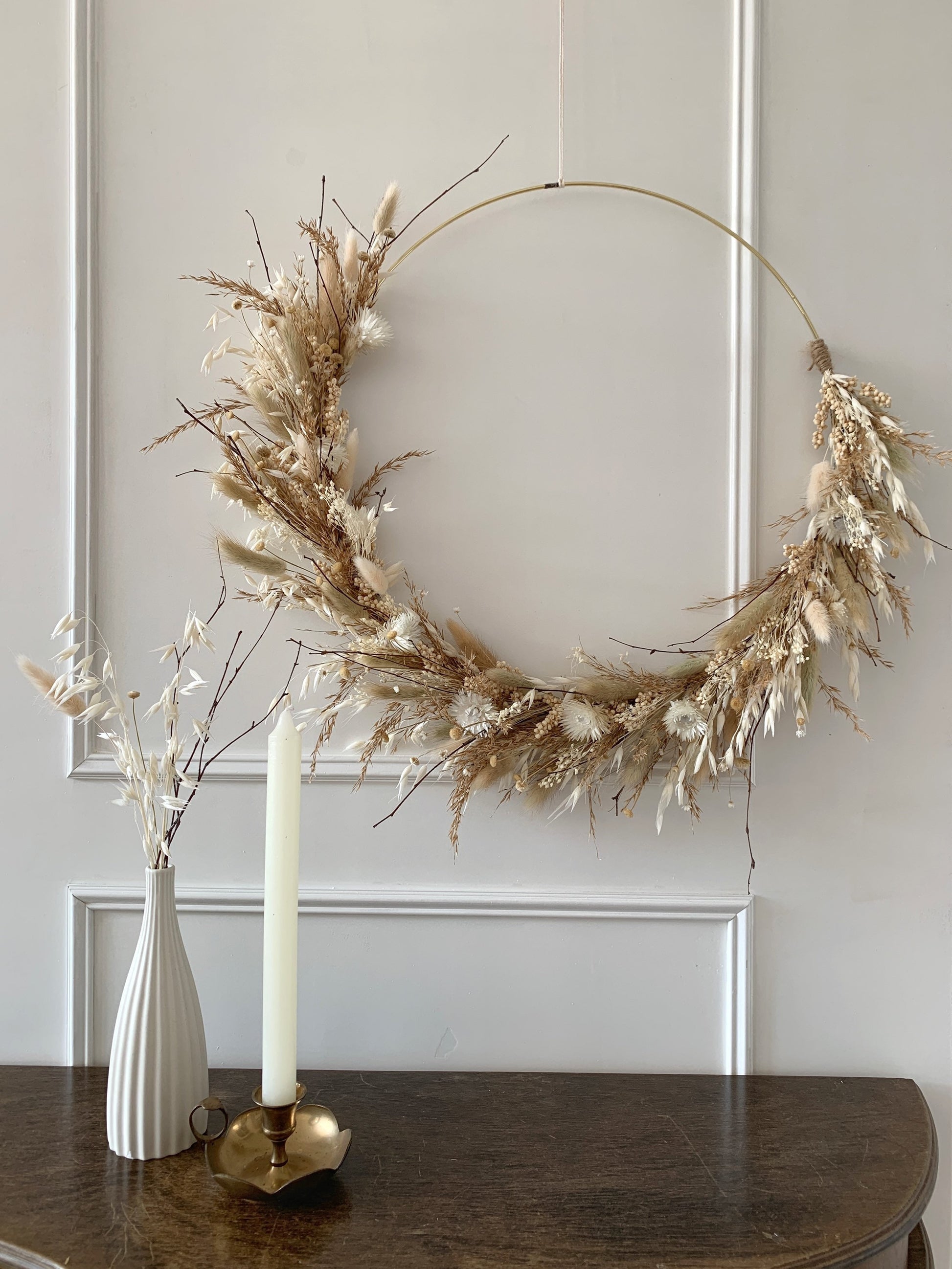 Dried flower Rustic wreath
