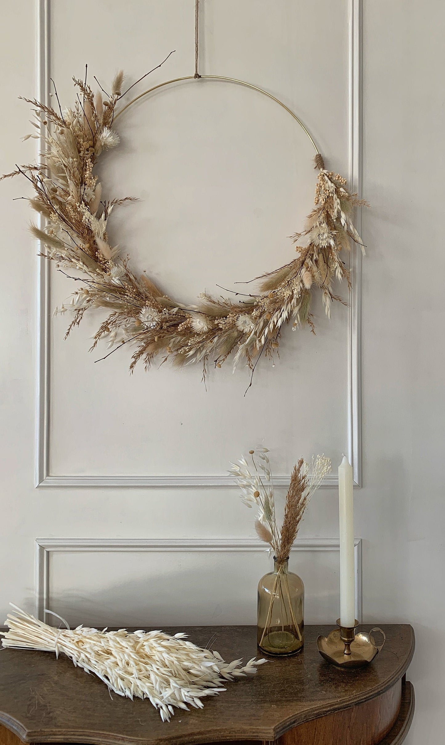Dried flower Rustic wreath
