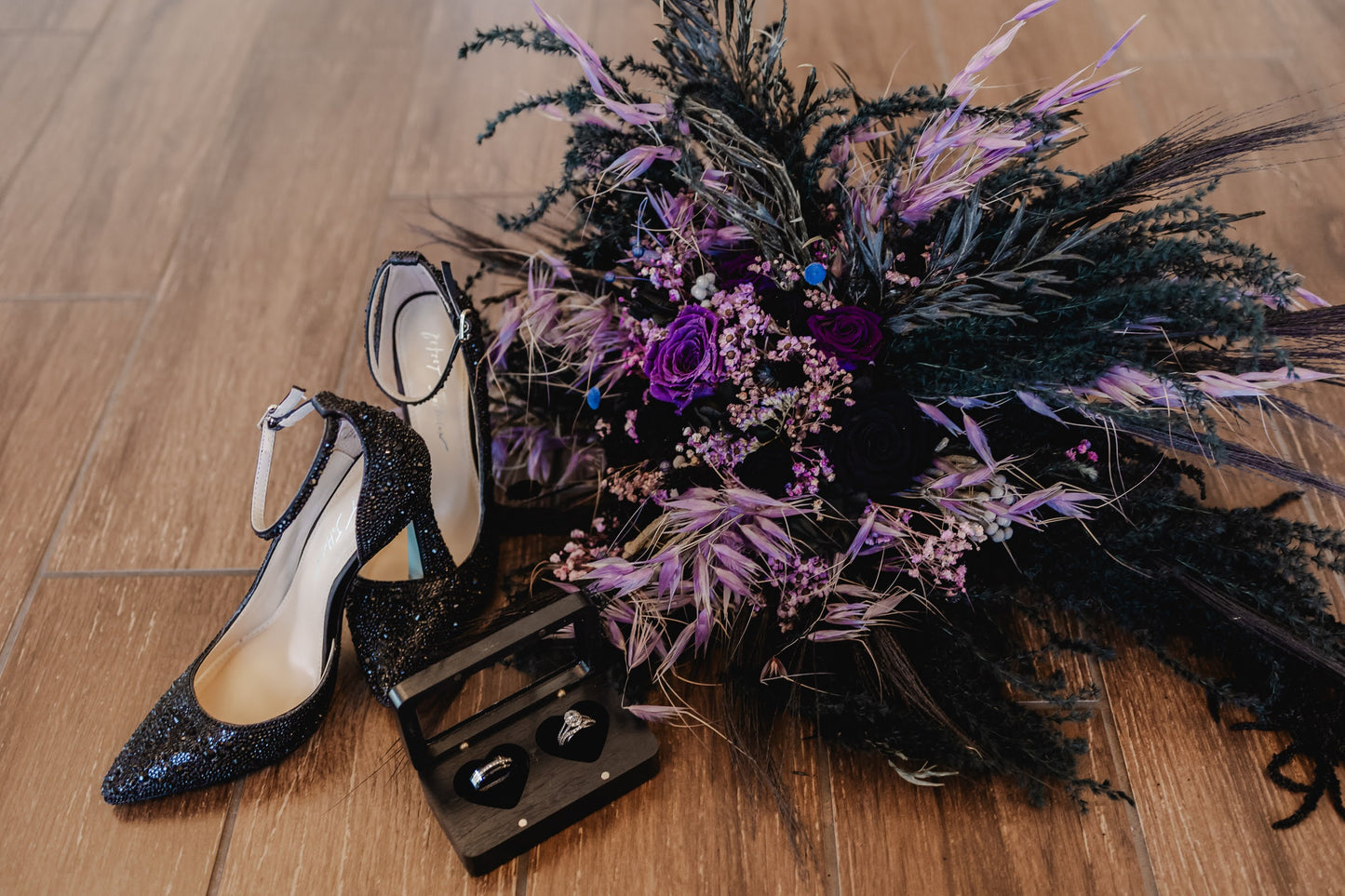 Purple Black Wedding Flowers