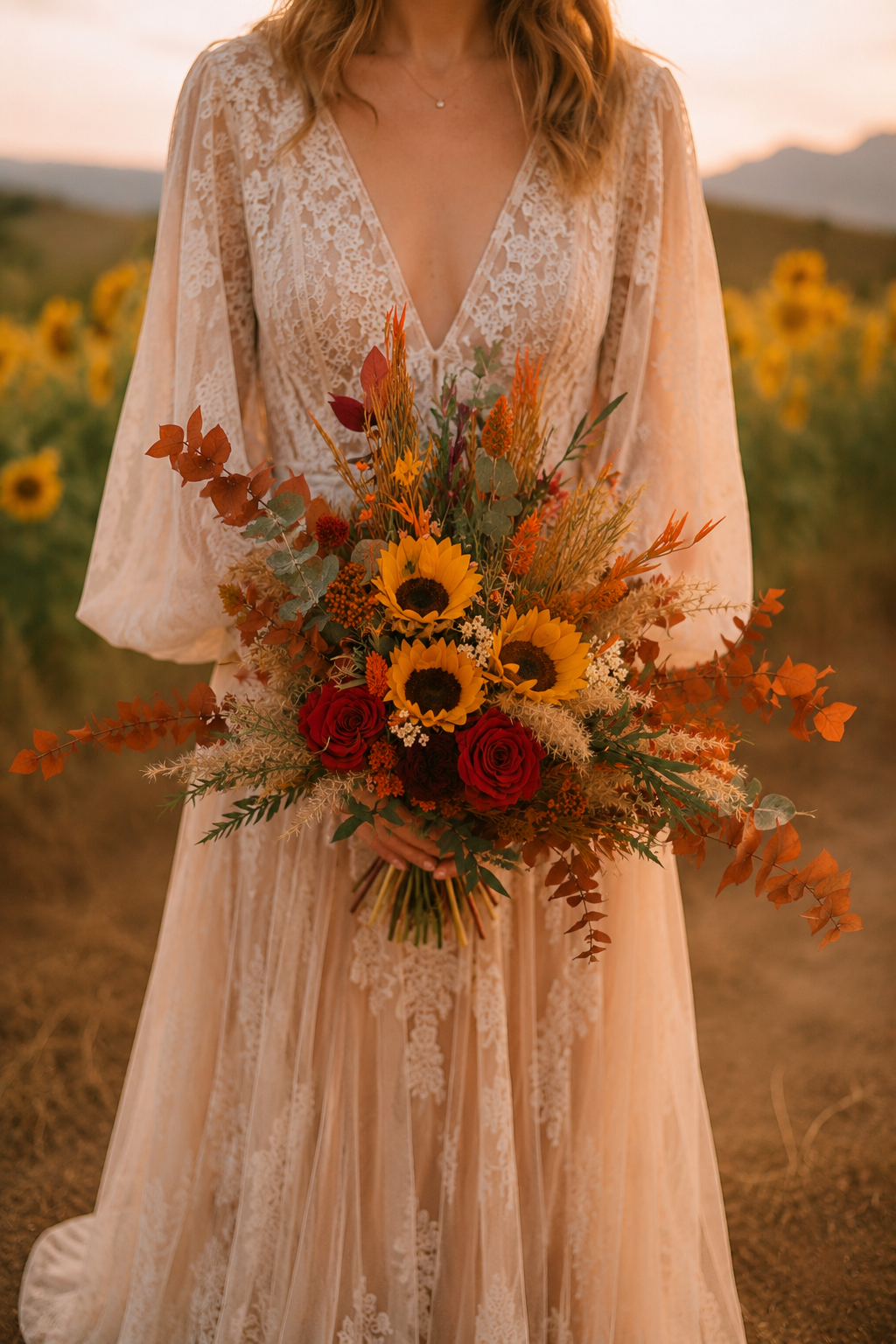 Sunflowers Wedding Bouquet