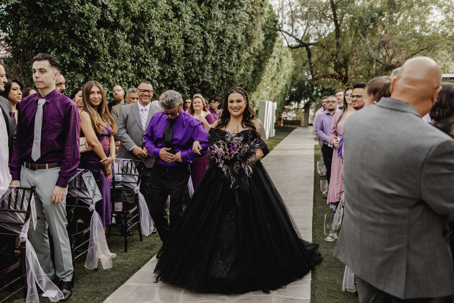 Purple Black Wedding Flowers