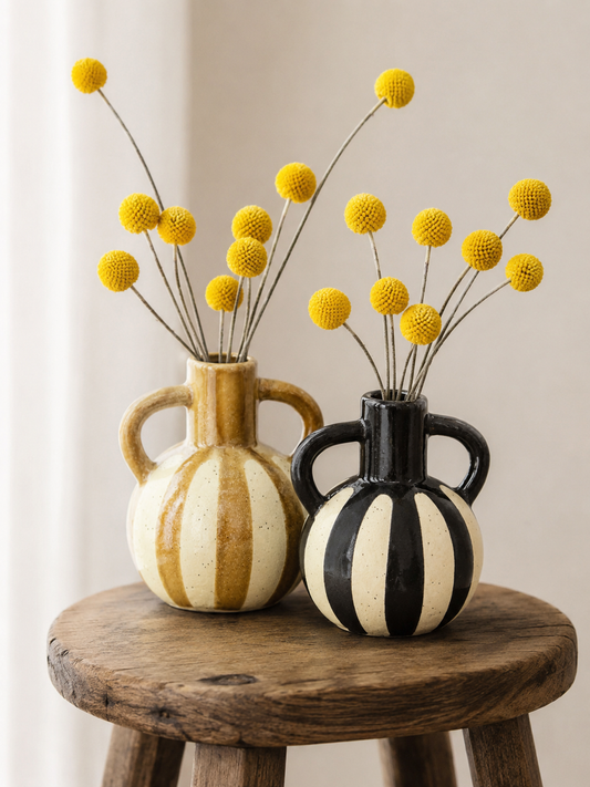 Drumstick Flowers in a Vase