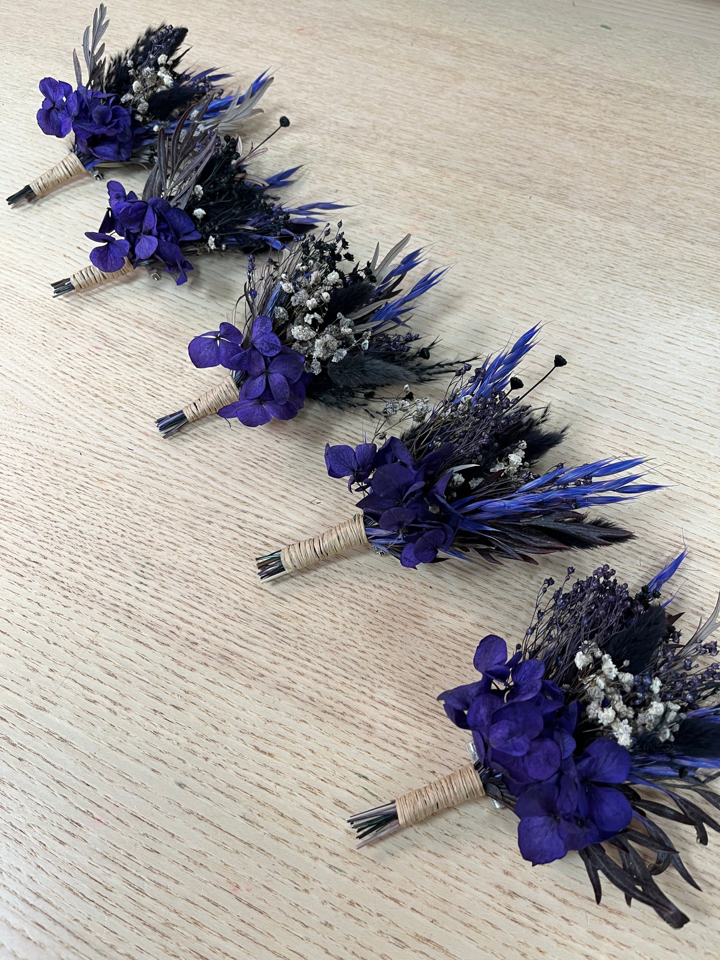Purple Black Wedding Flowers