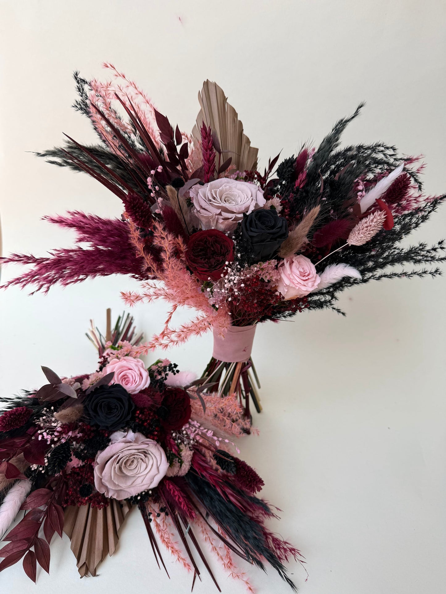 Mauve & Black Wedding Flowers