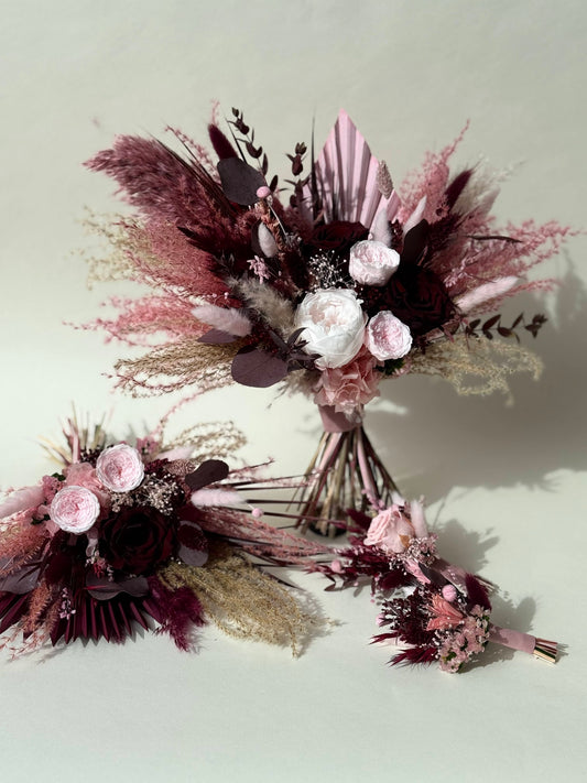 Wine Wedding Flowers