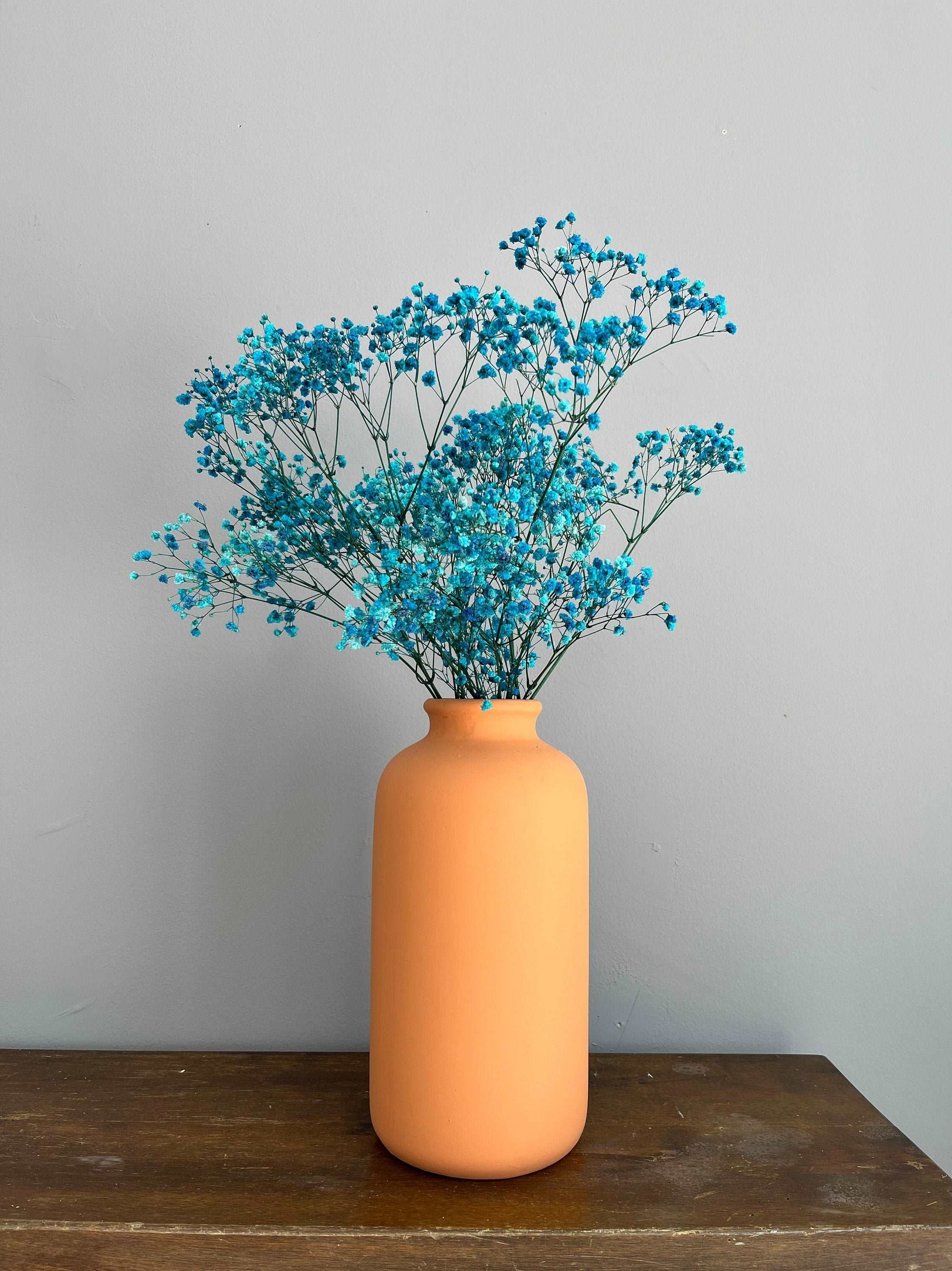 Natural Preserved Baby's Breath, Blue Gypsophila, Blue Baby's Breath, Preserved Gypsophila, Flower Arrangement, Turquoise Flowers