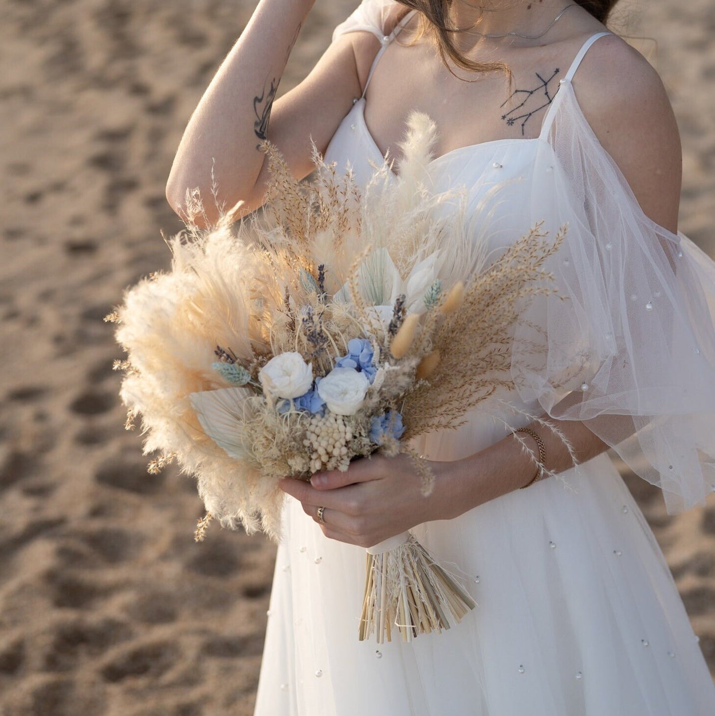 Ice Blue Wedding Flowers