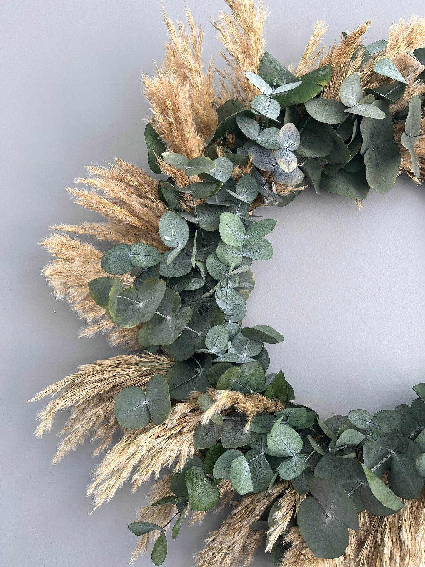 Boho Wall Decor, Eucalyptus Wreath, Pampas Wreath, Rustic Decor, Rustic Home Decor, Dried flowers wreath, Wall Wreath, Housewarming gift