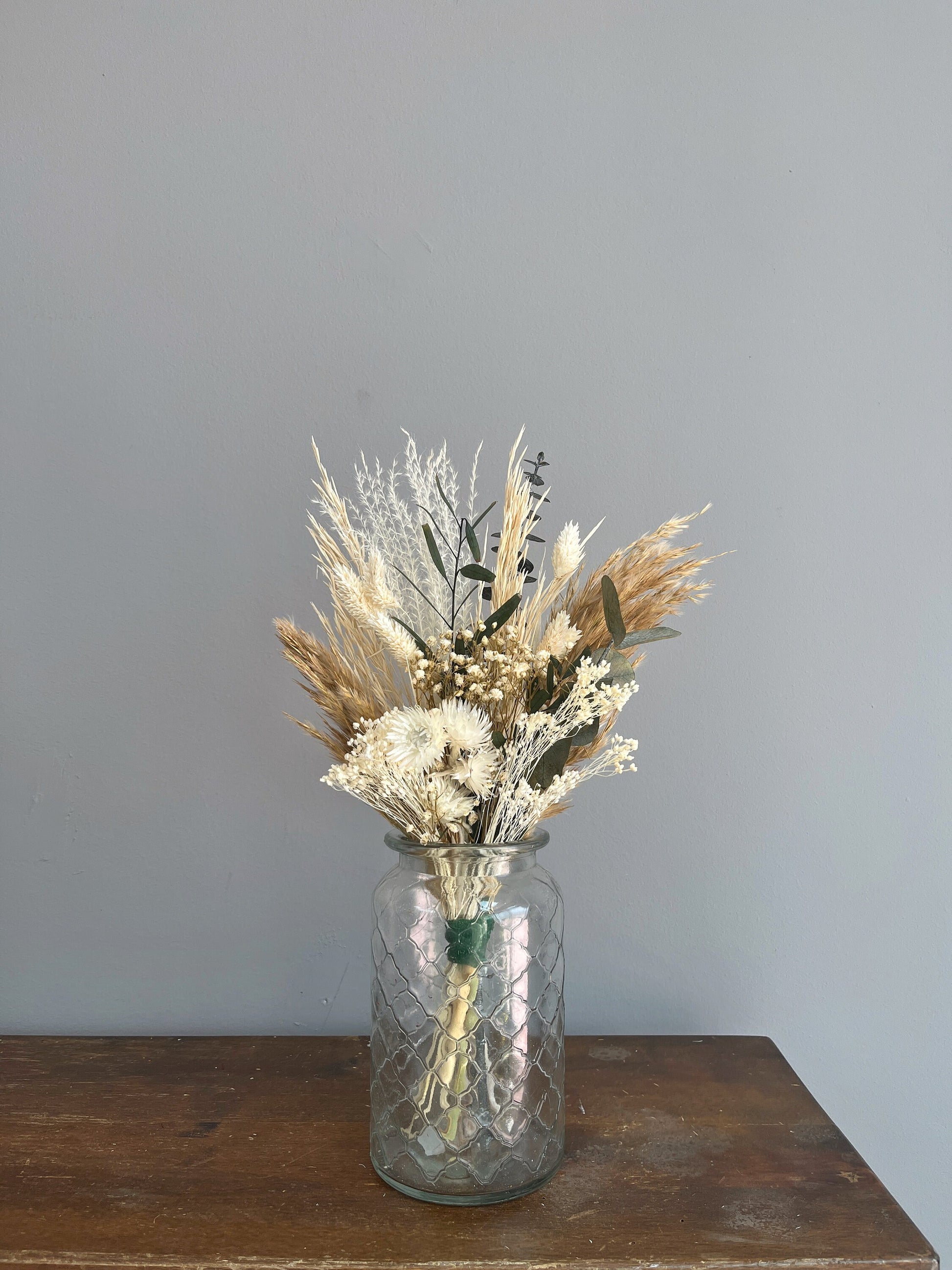 Dried Bouquet White&Green