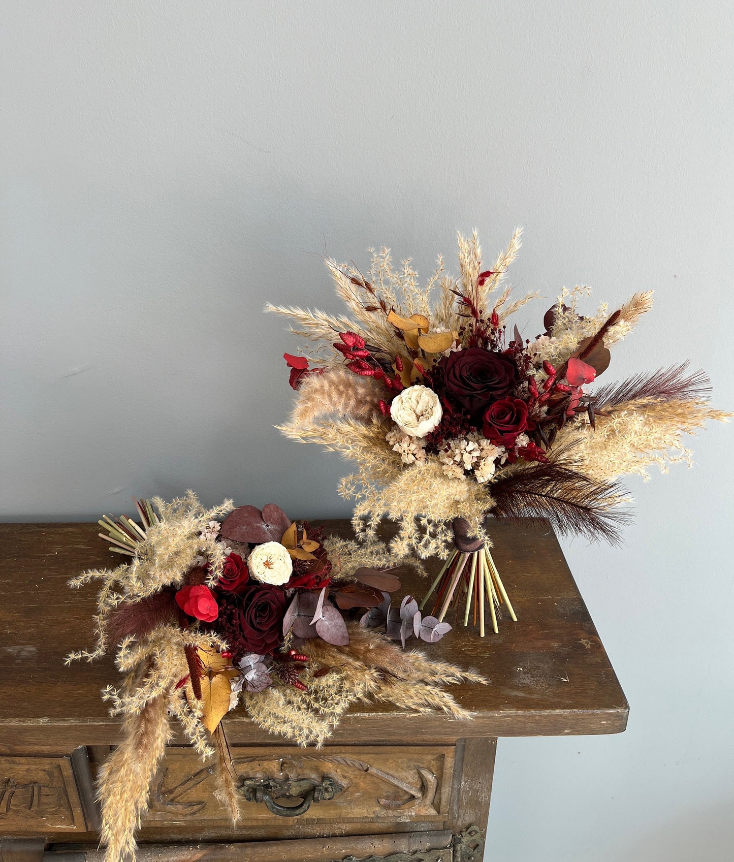 Burgundy Bridal Bouquet