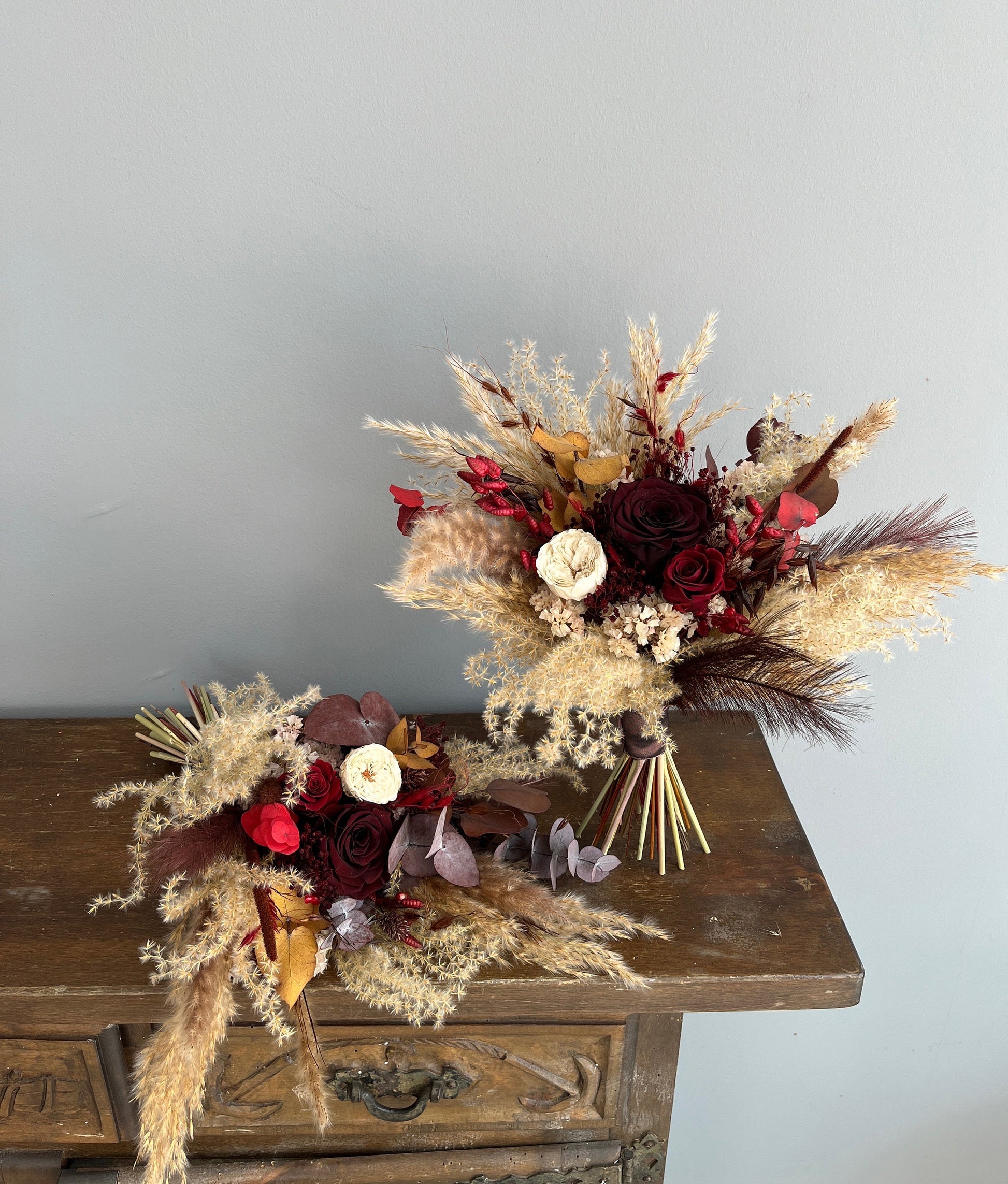 Burgundy Bridal Bouquet