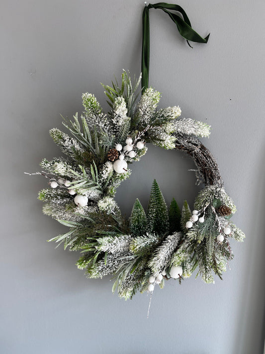 Christmas Wreath, Christmas Foliage Wreath, Christmas Decorations, Rustic Christmas, Holiday Wreath, Christmas Door Wreath, Winter Wreath