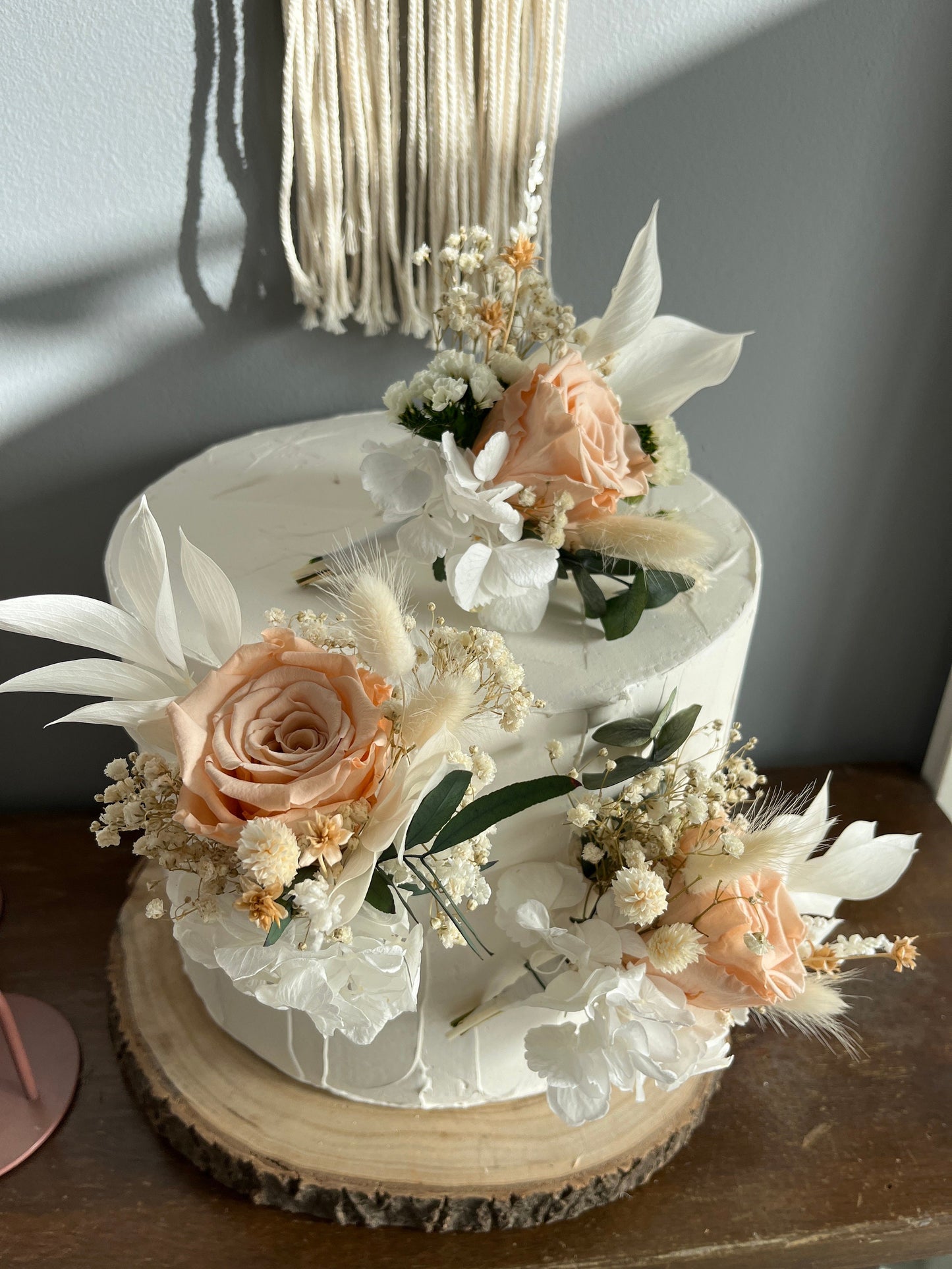 Peach Roses Bridal Bouquet