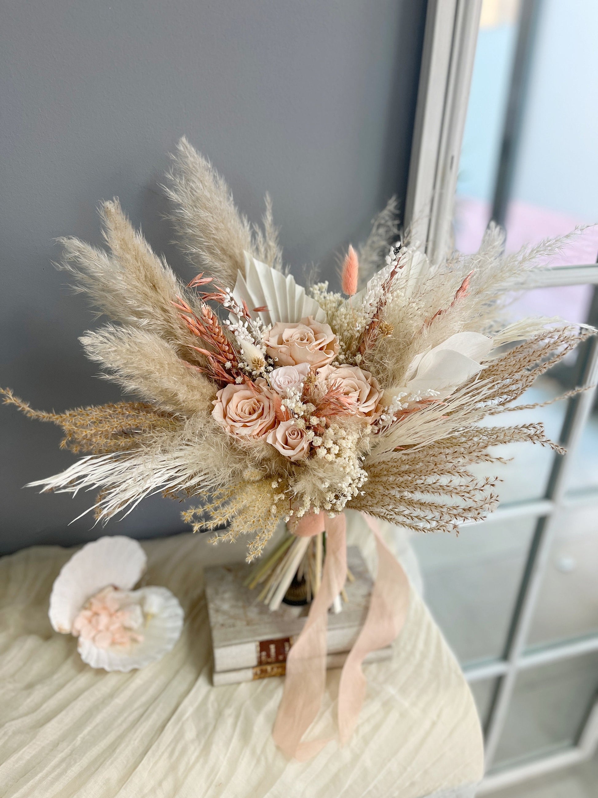 Peach Wedding Bouquet