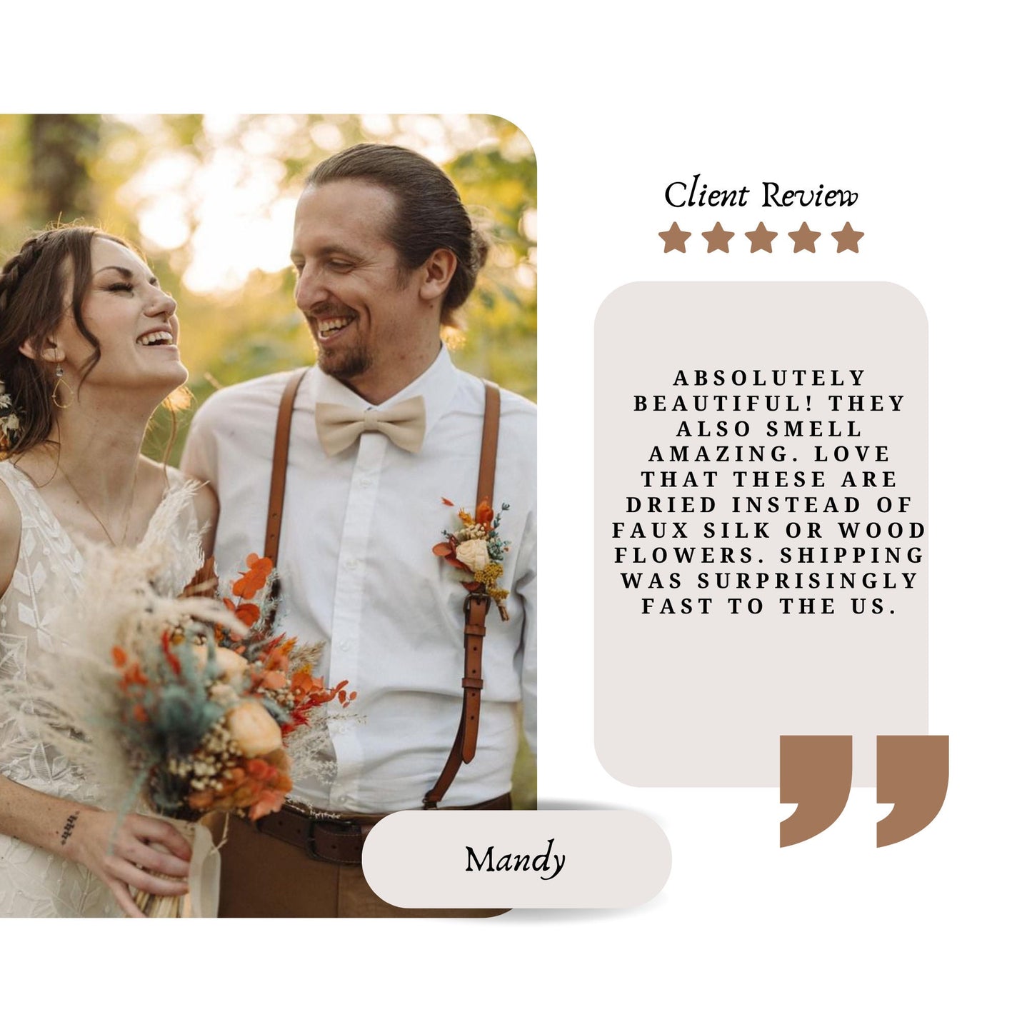 Rust & Dusty Blue Wedding Flowers