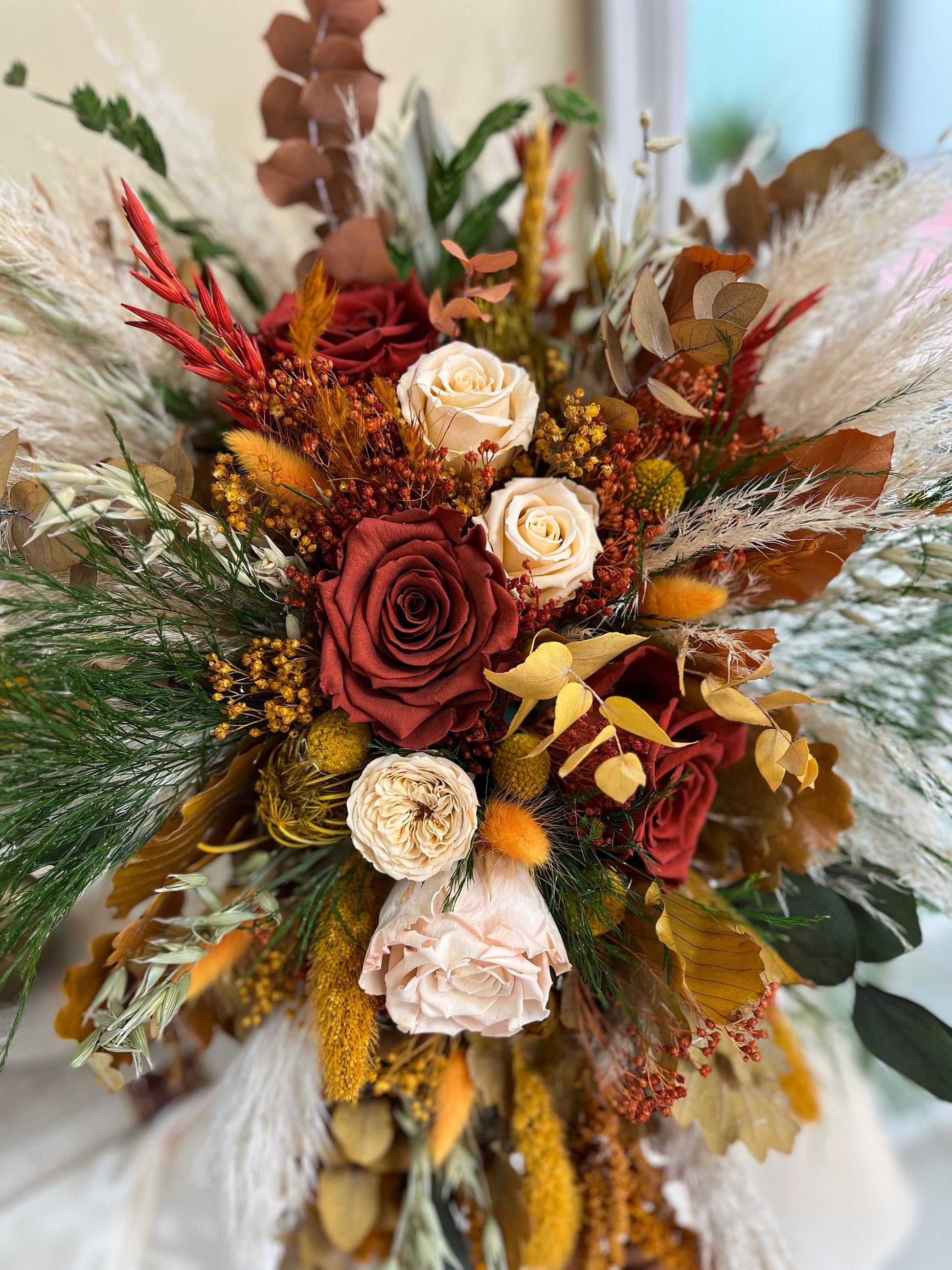 Cascade Rust Wedding Bouquet