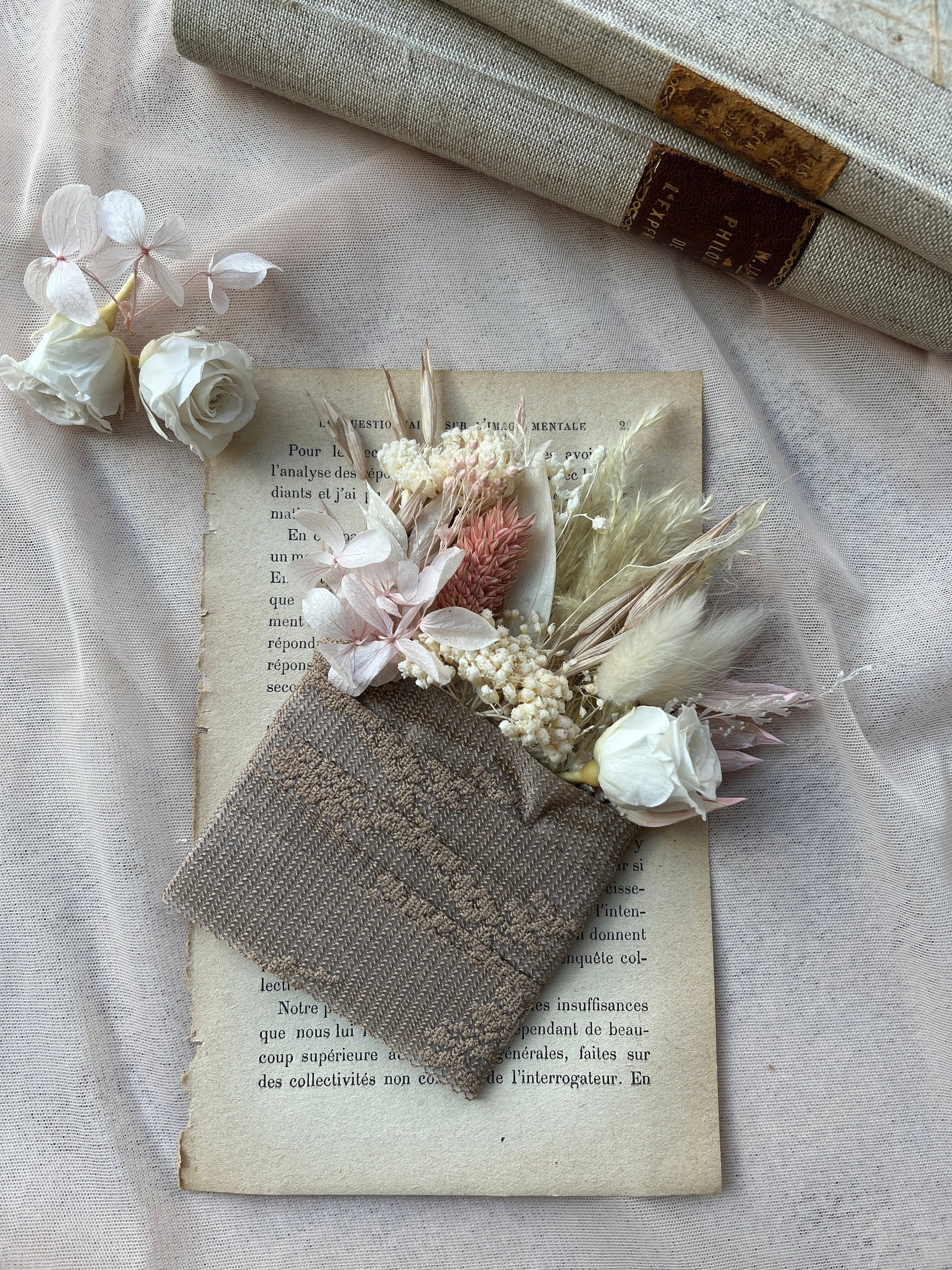 Soft Pink Boho Wedding Bouquet