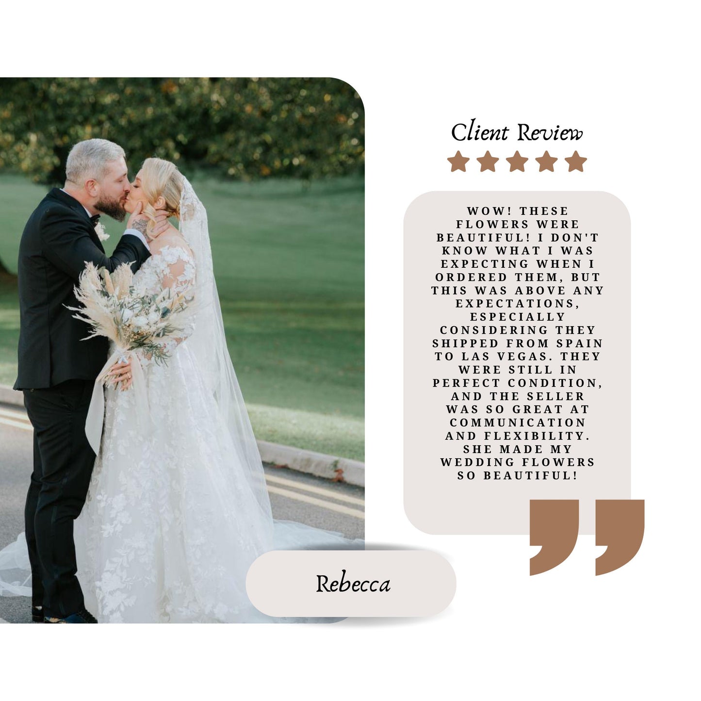 Boho Neutral Wedding Flowers