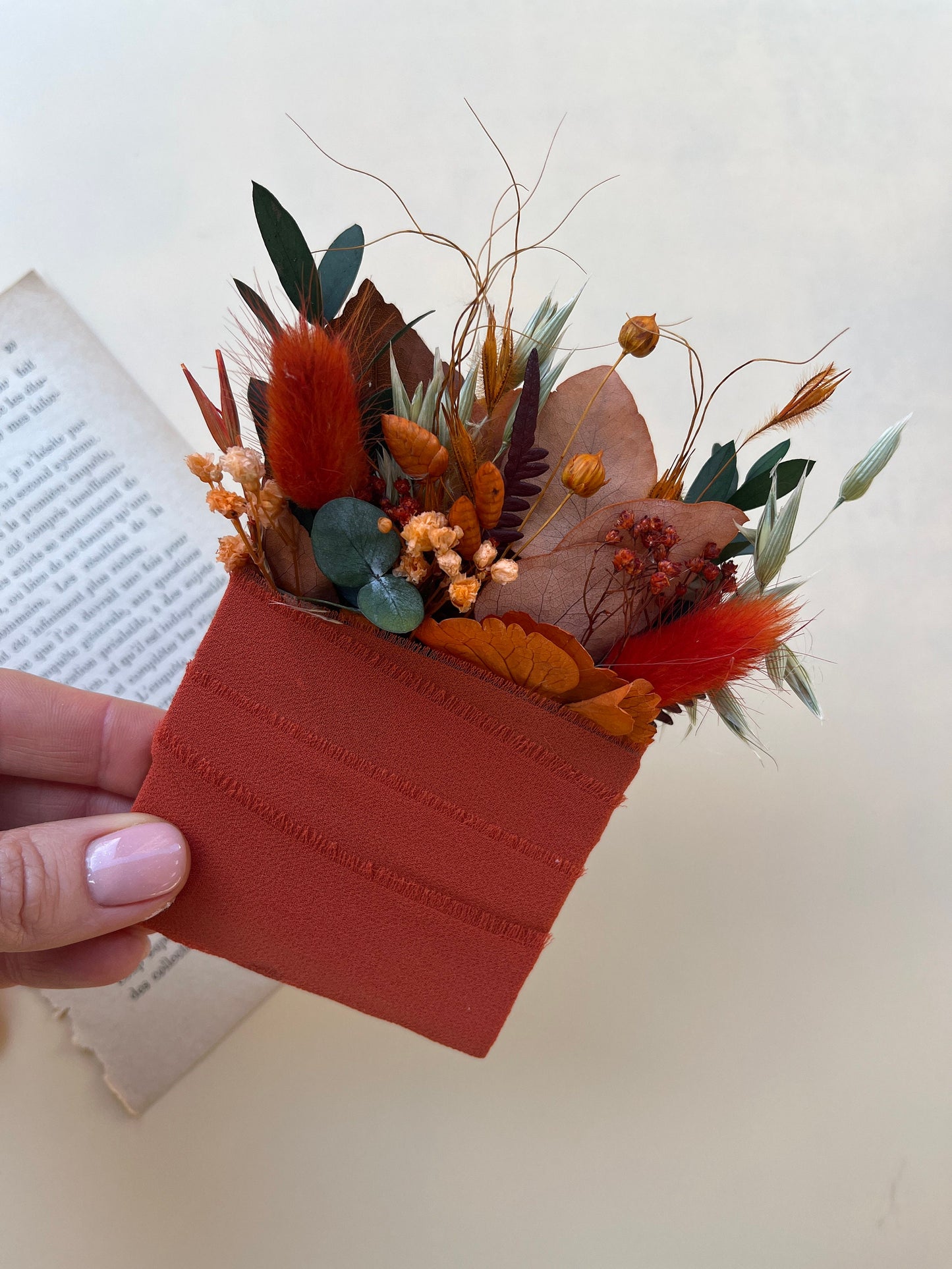 Orange & Emerald Wedding Flowers