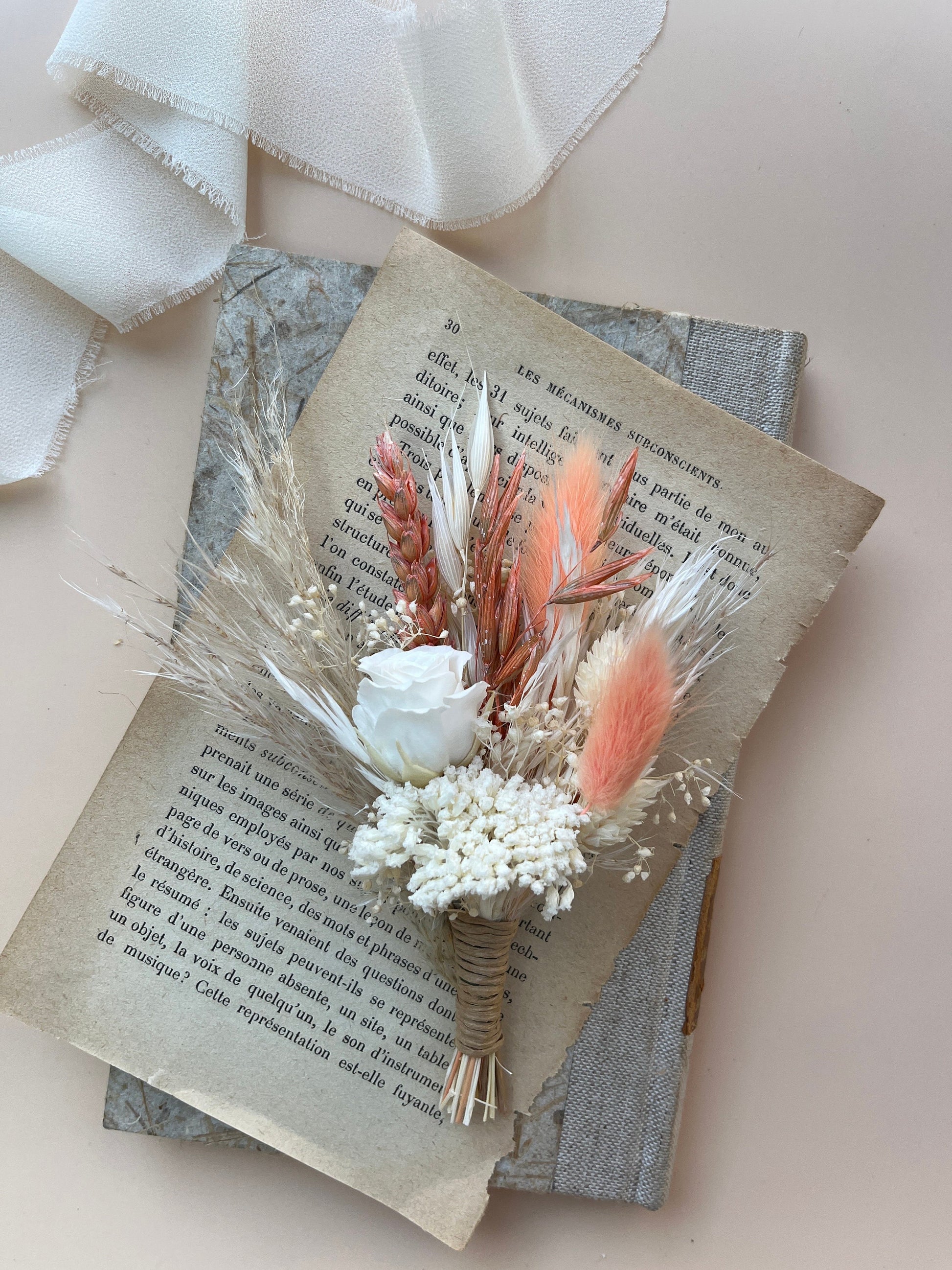 Peach Wedding Bouquet