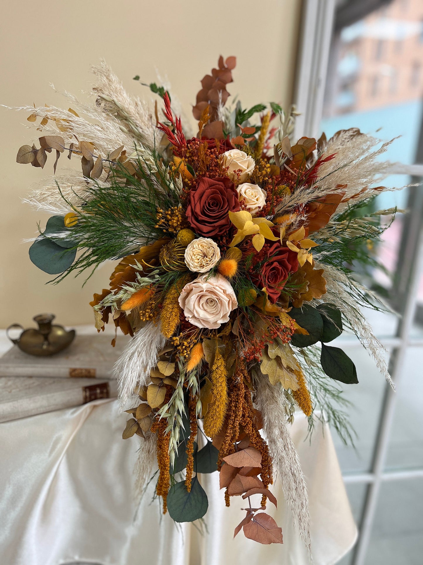 Cascade Rust Wedding Bouquet