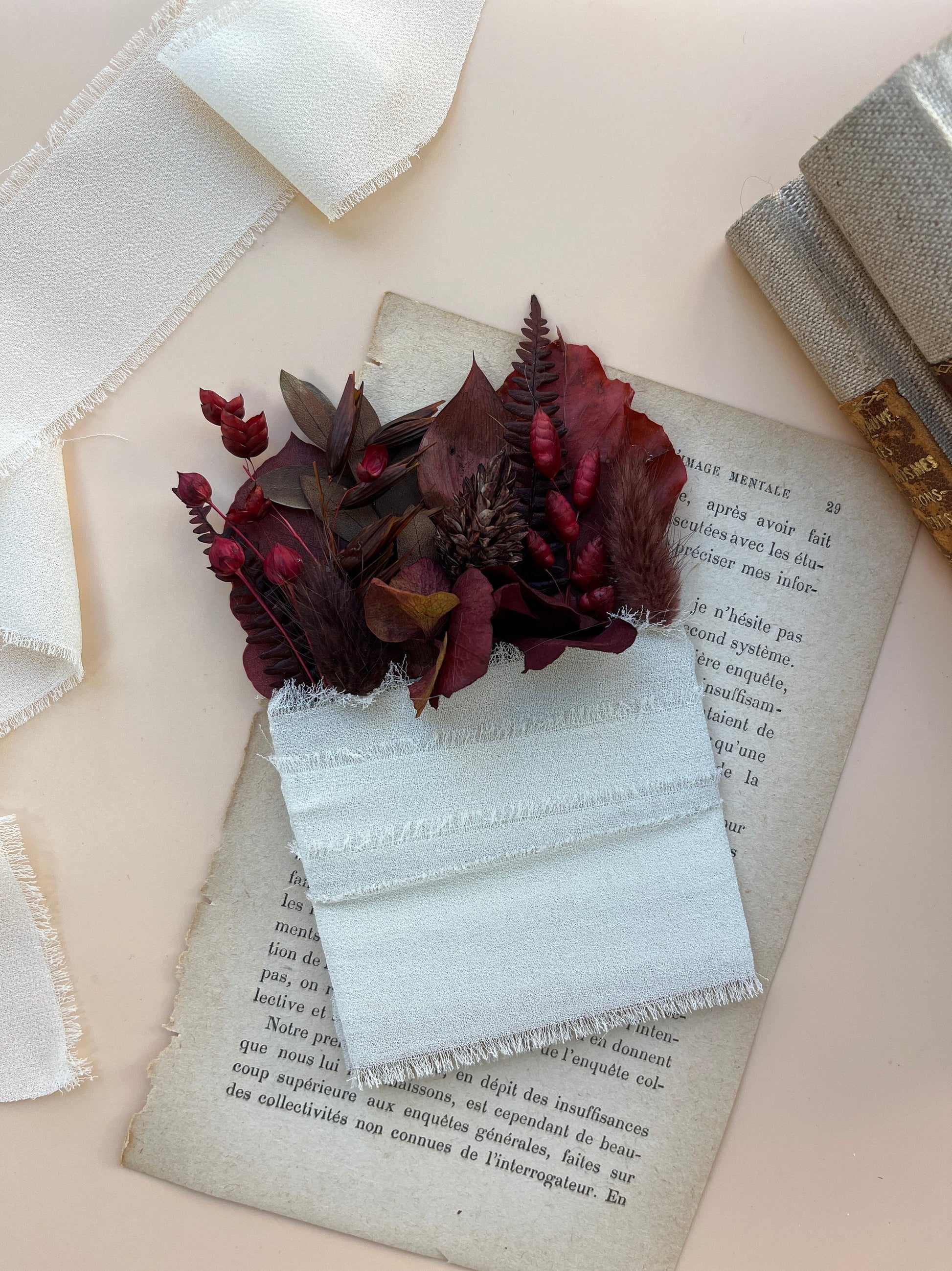 Burgundy Wedding Bouquet | Marsala Bridal Bouquet | Large Fall Wedding Bouquet | Dried Flower Bouquet | Deep Red Wedding Bouquet Boho Bride