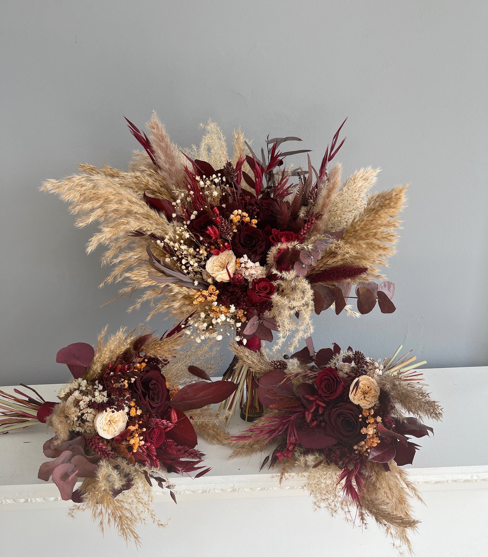 Burgundy Bridal Bouquet