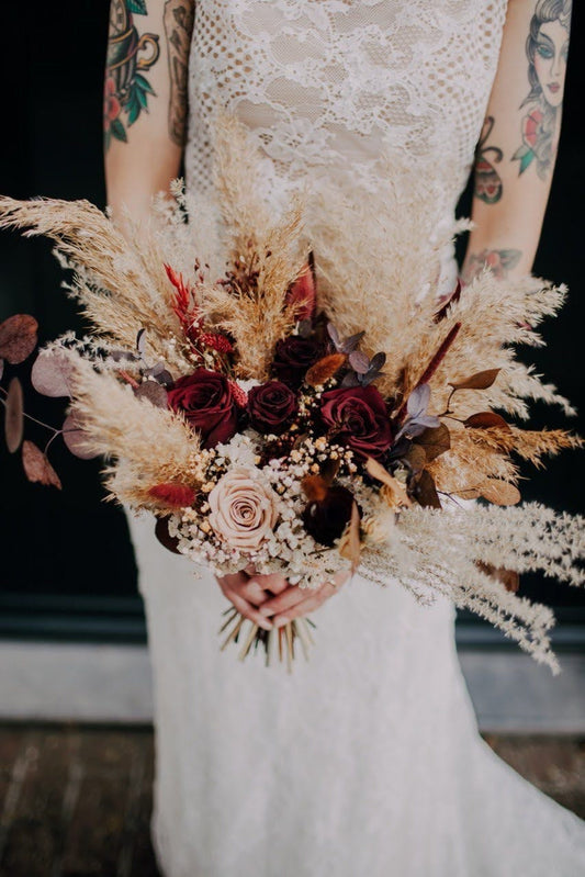Burgundy Bridal Bouquet