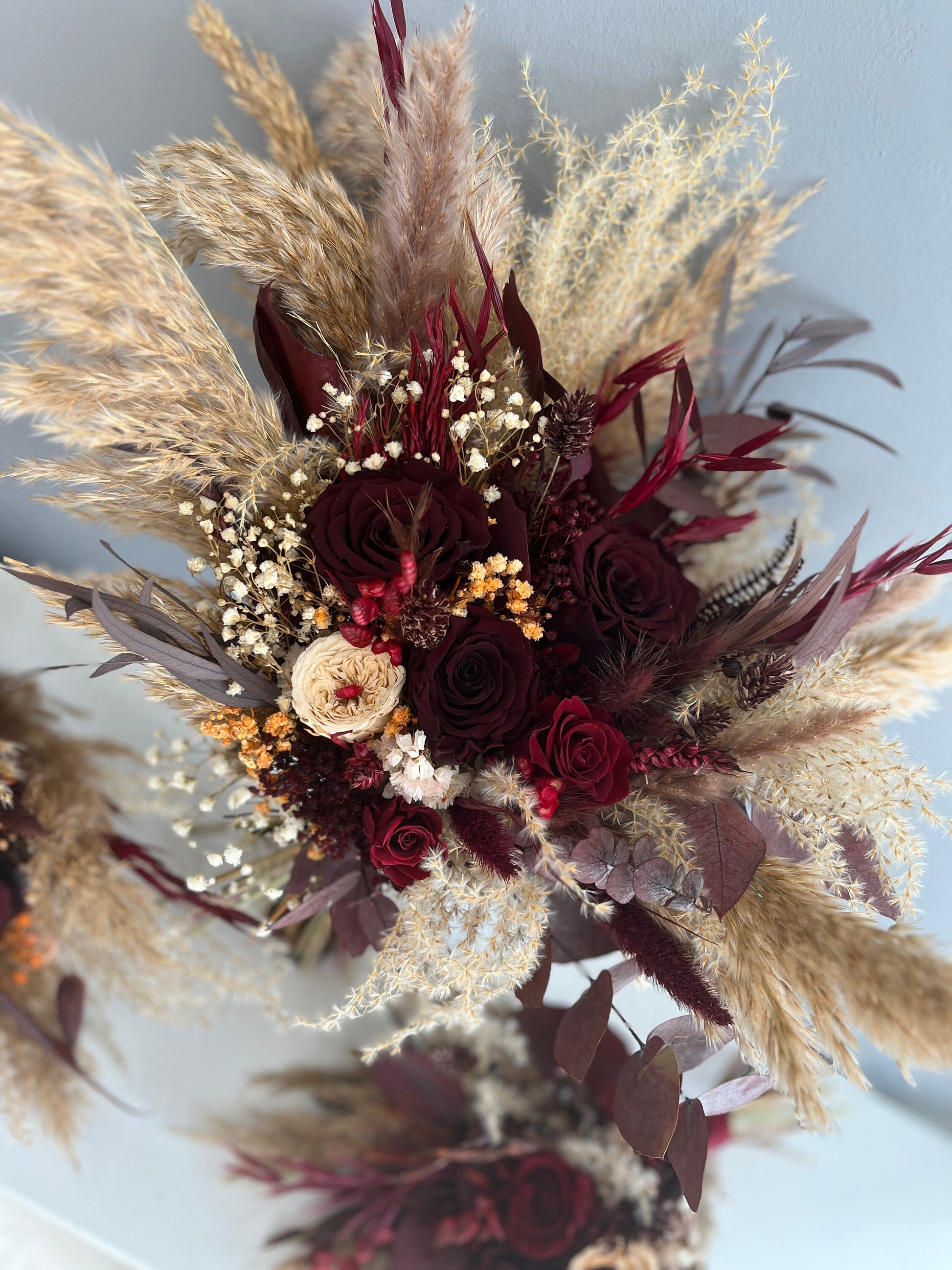Burgundy Bridal Bouquet