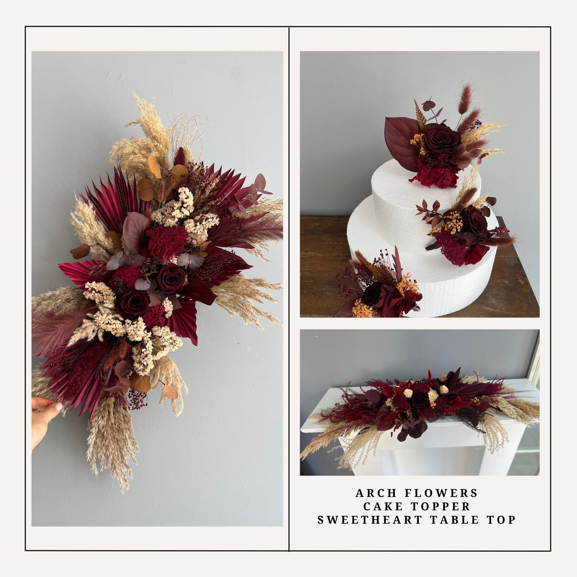 Burgundy Bridal Bouquet
