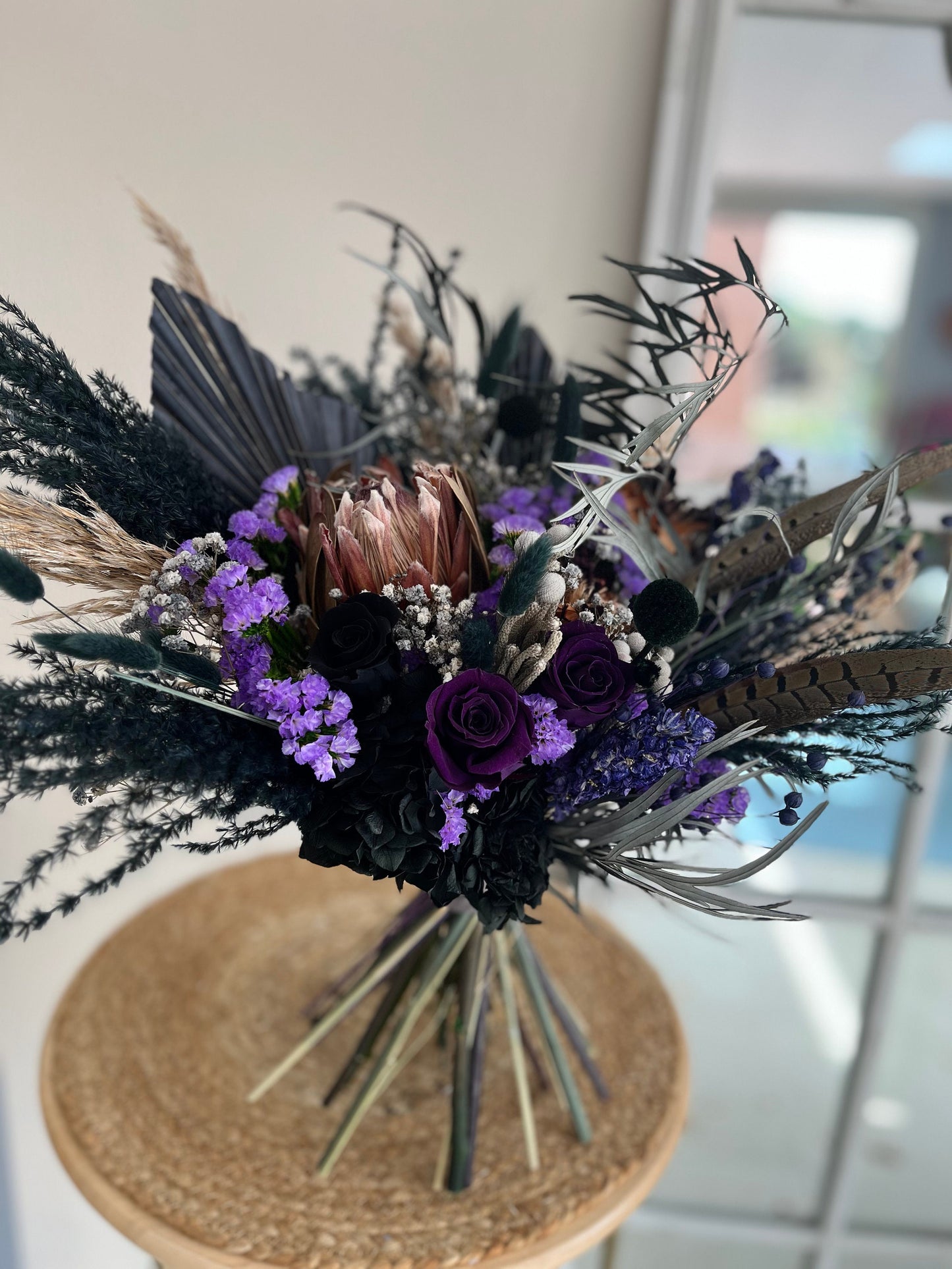 Black &Purple Wedding Bouquet