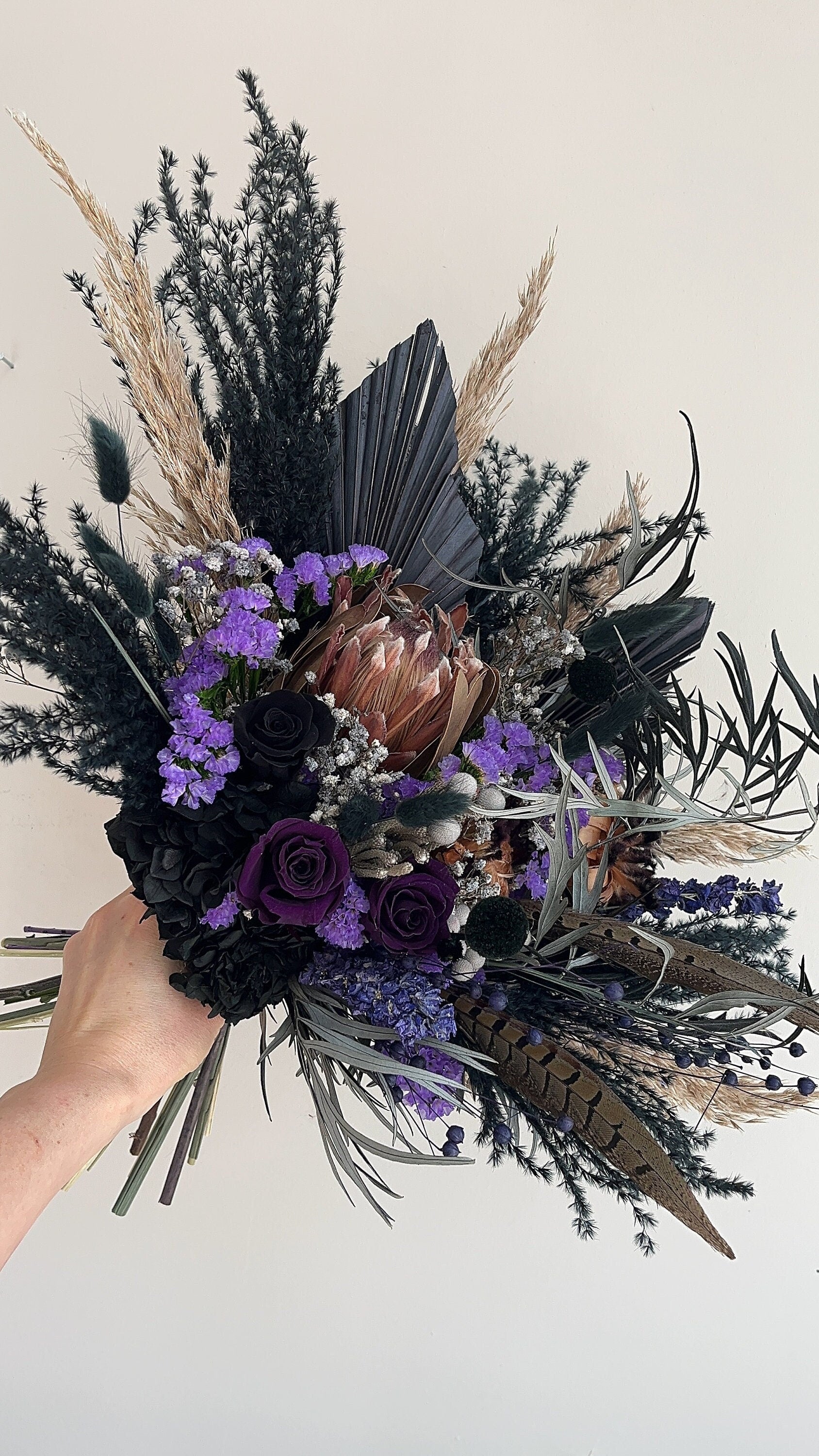 Black &Purple Wedding Bouquet