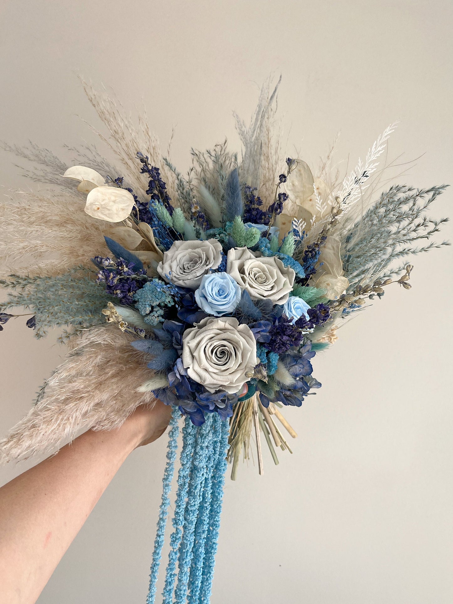 Ice Blue Bridal Bouquet