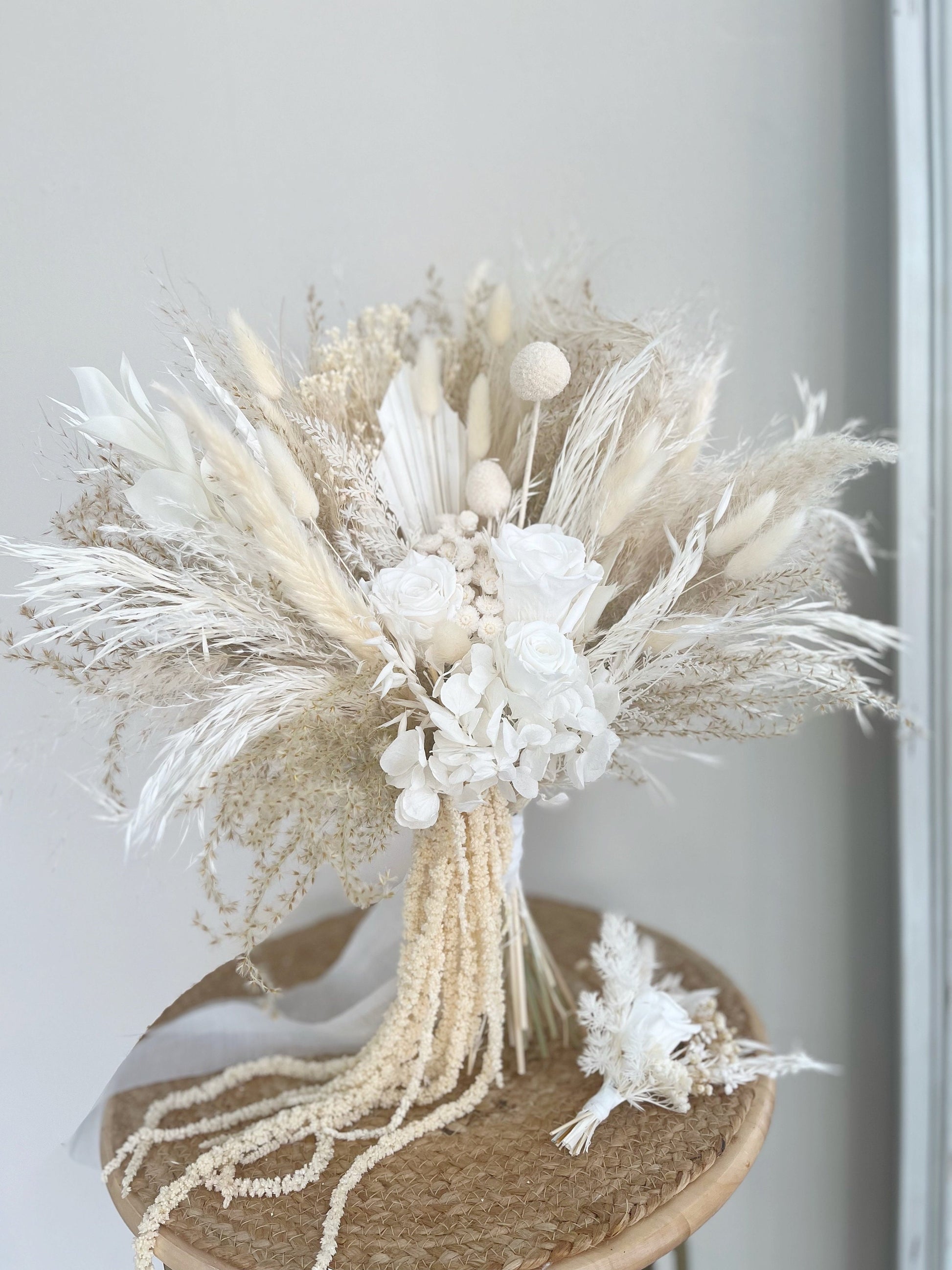 White Boho Wedding Flowers
