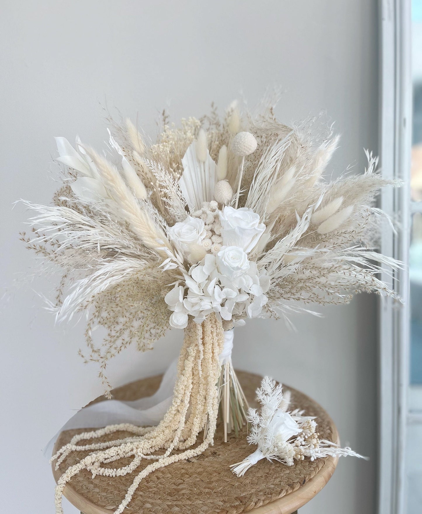 White Boho Wedding Flowers