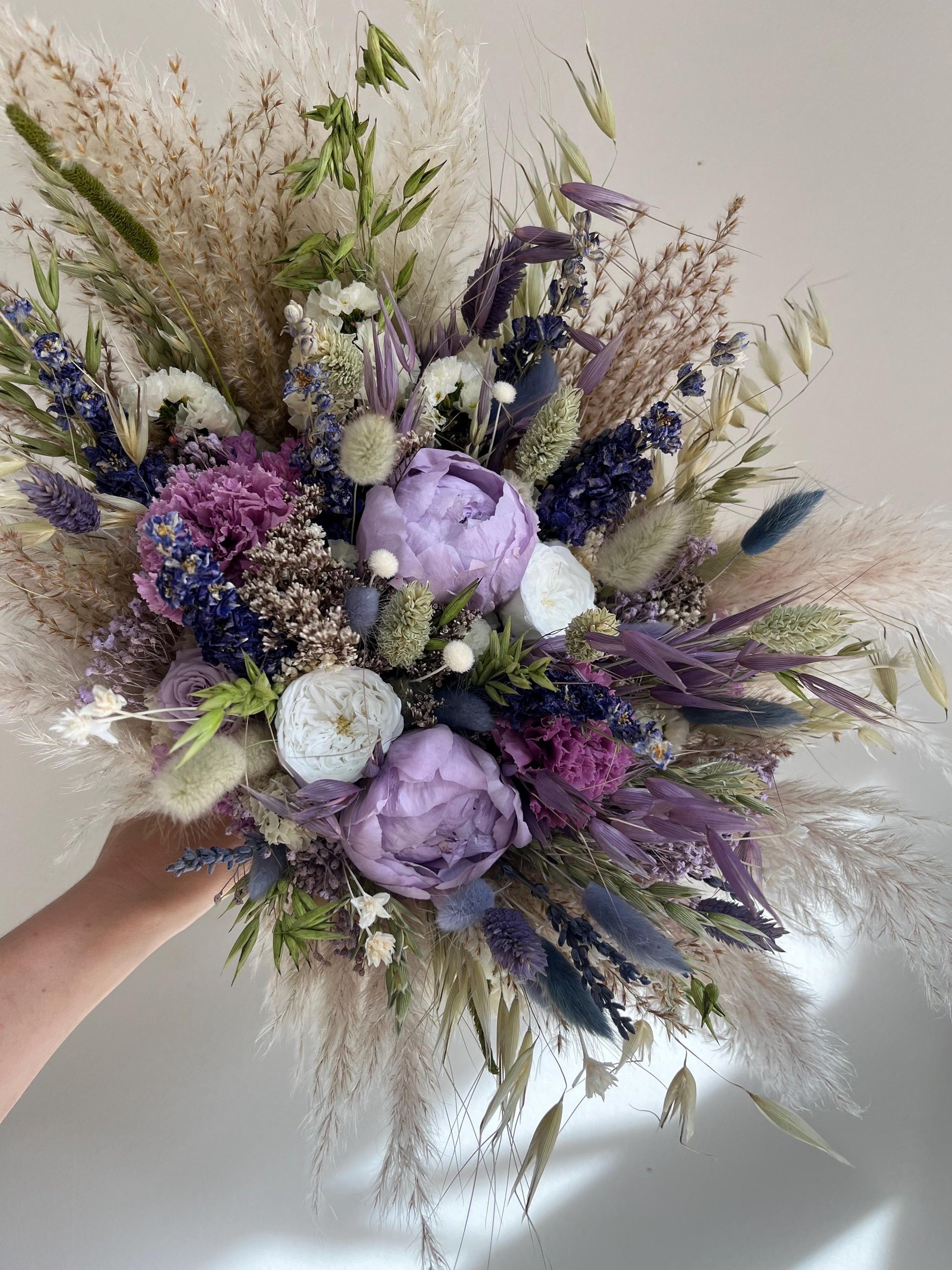 Lavender Bridal Bouquet Lavender Mauve Bouquet Lavender Wedding Spring Bouquet Wedding Summer Dried Flowers Wedding Flower Purple Bridesmaid