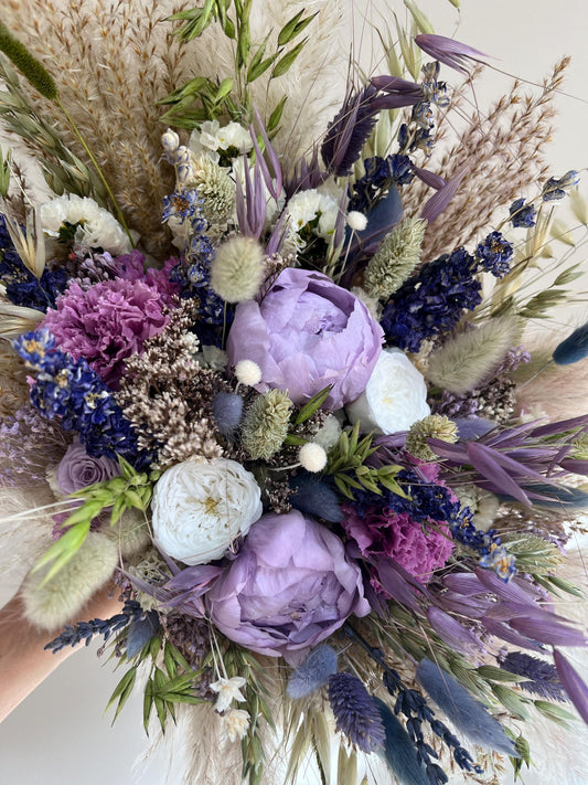 Lavender Bridal Bouquet Lavender Mauve Bouquet Lavender Wedding Spring Bouquet Wedding Summer Dried Flowers Wedding Flower Purple Bridesmaid