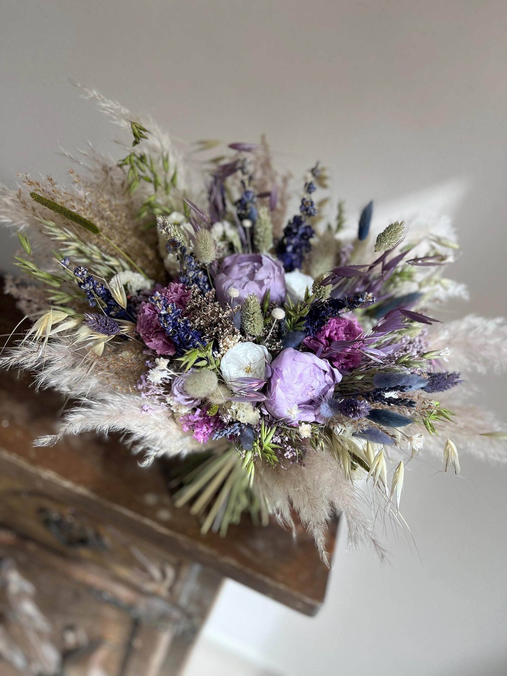 Lavender Bridal Bouquet Lavender Mauve Bouquet Lavender Wedding Spring Bouquet Wedding Summer Dried Flowers Wedding Flower Purple Bridesmaid