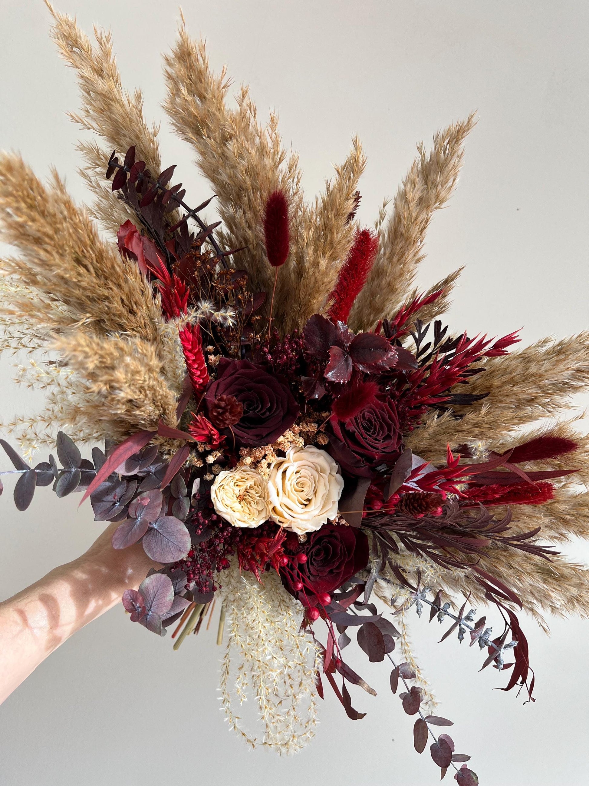 Burgundy Bridal Bouquet